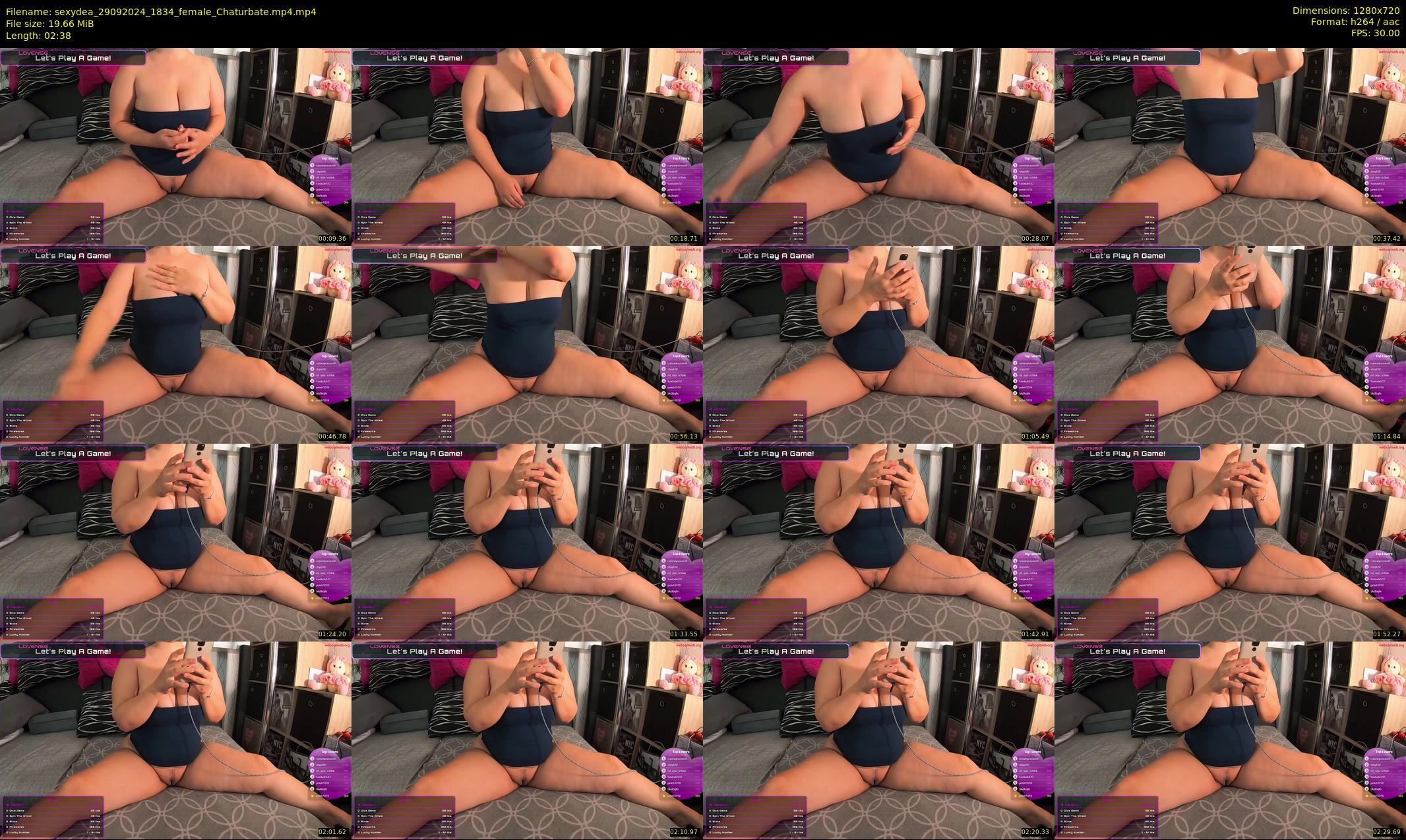 sexydea — 3 minute Chaturbate female cam show recording, 720p, Sep 29, 2024