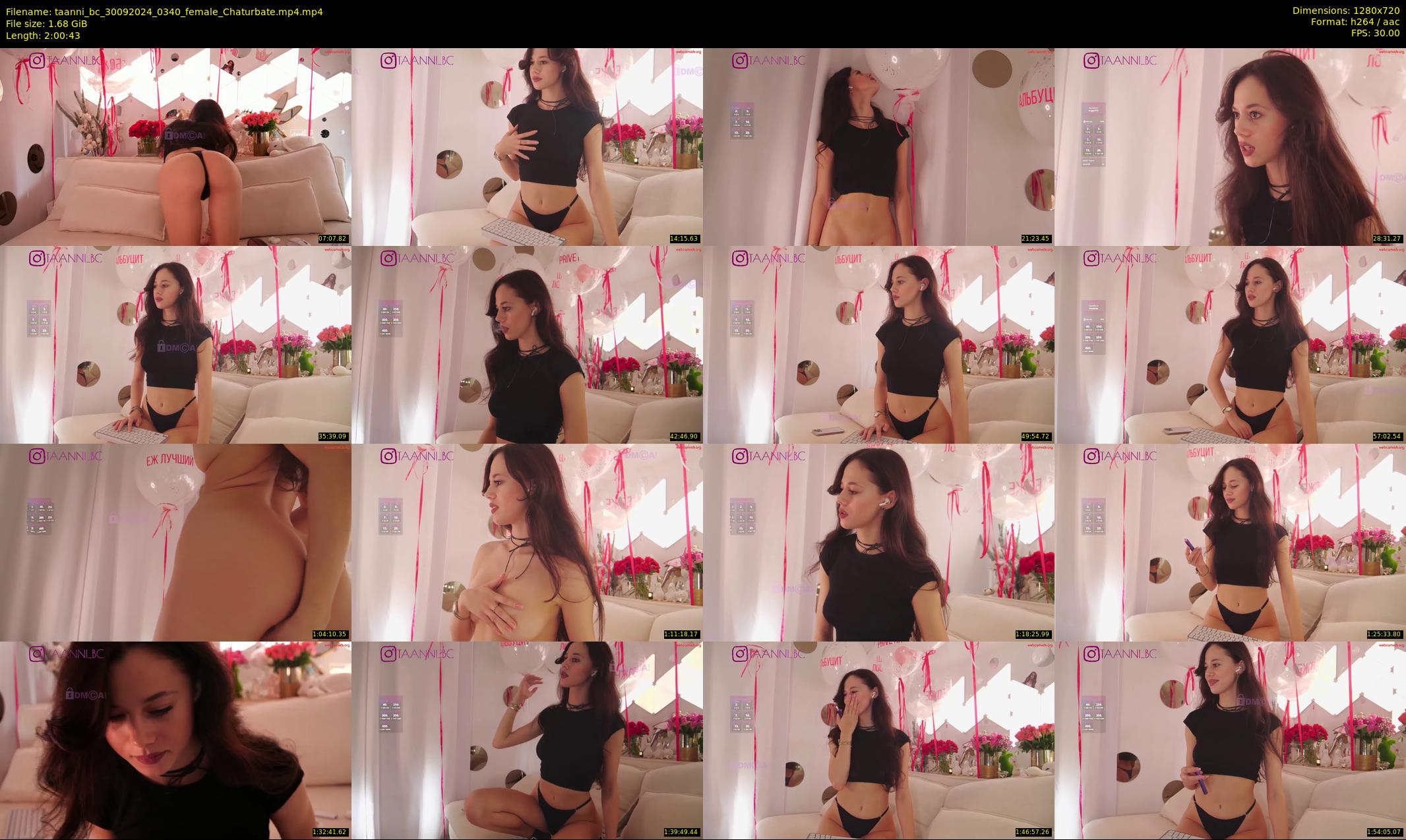 taanni_bc — 121 minute Chaturbate female cam show recording, 720p, Sep 30, 2024