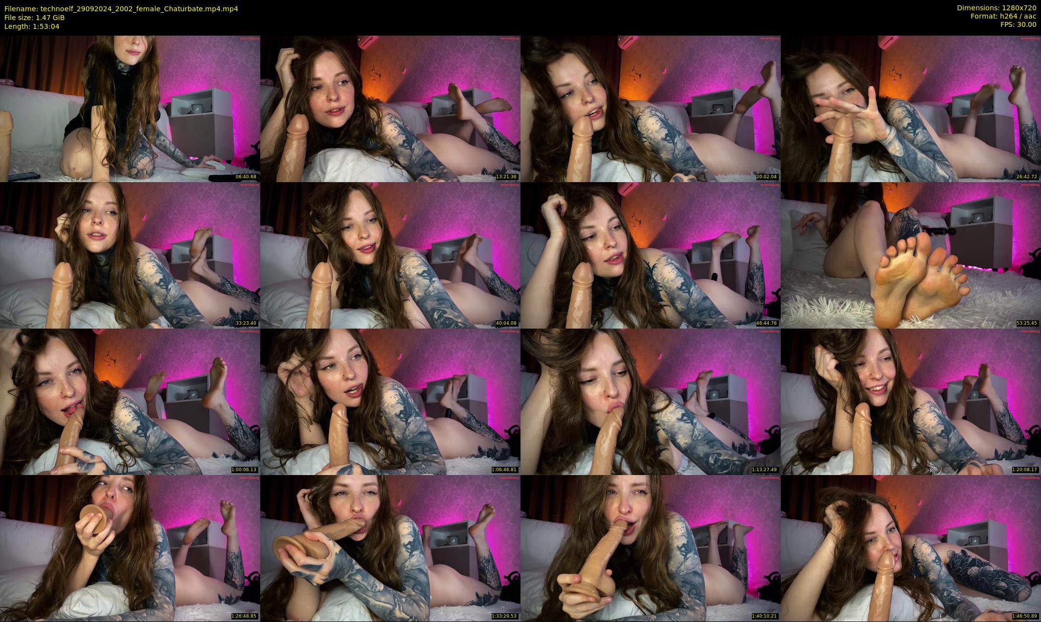 technoelf — 114 minute Chaturbate female cam show recording, 720p, Sep 29, 2024