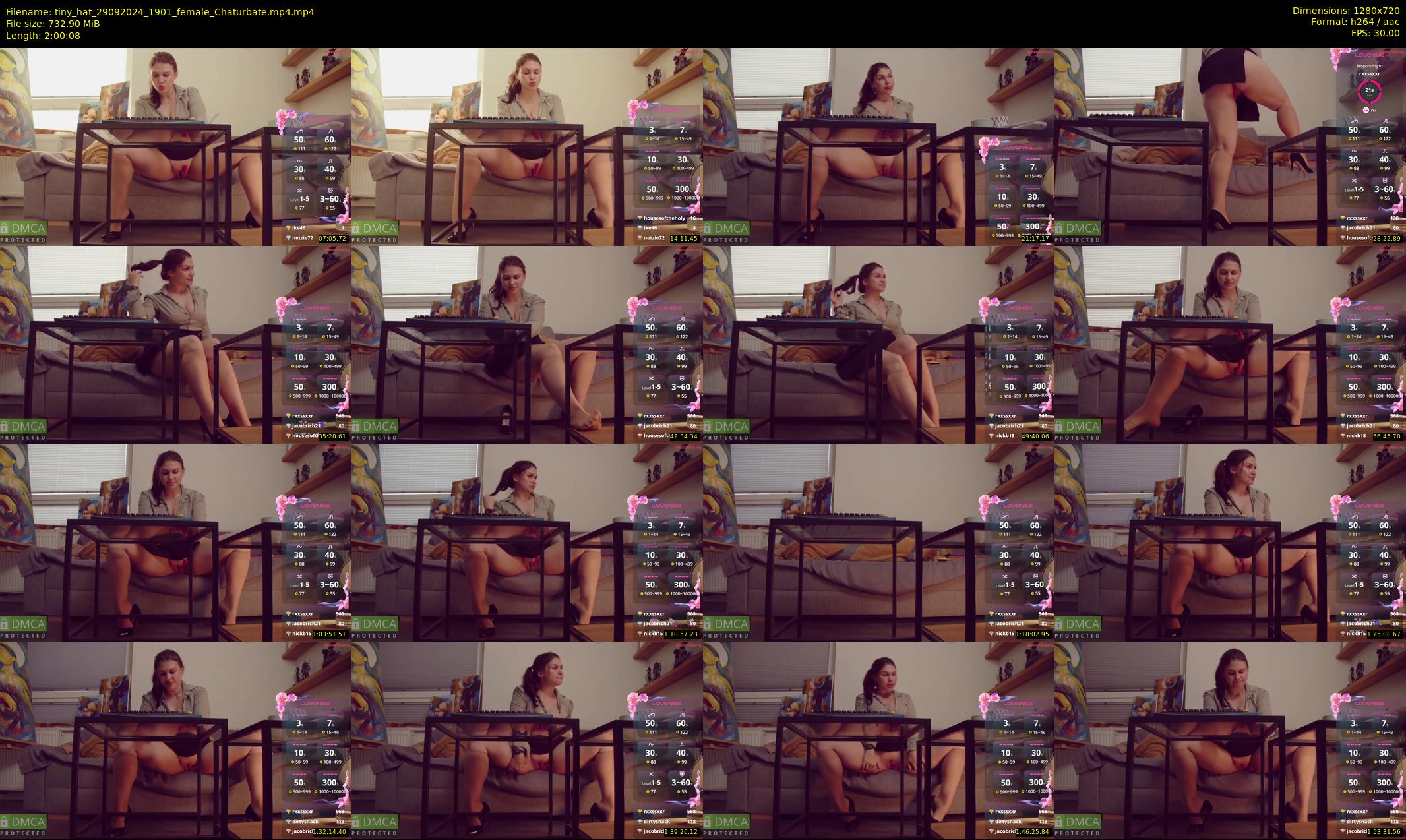 tiny_hat — 121 minute Chaturbate female cam show recording, 720p, Sep 29, 2024