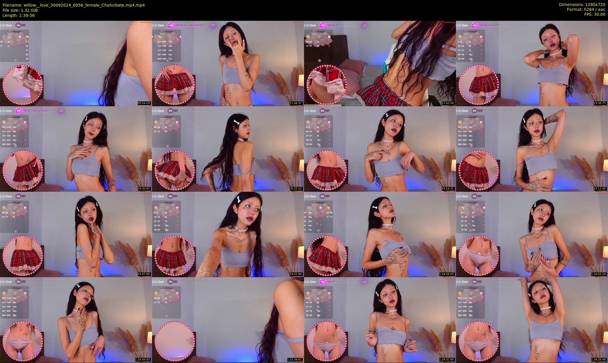 willow__love — 100 minute Chaturbate female cam show recording, 720p, Sep 30, 2024