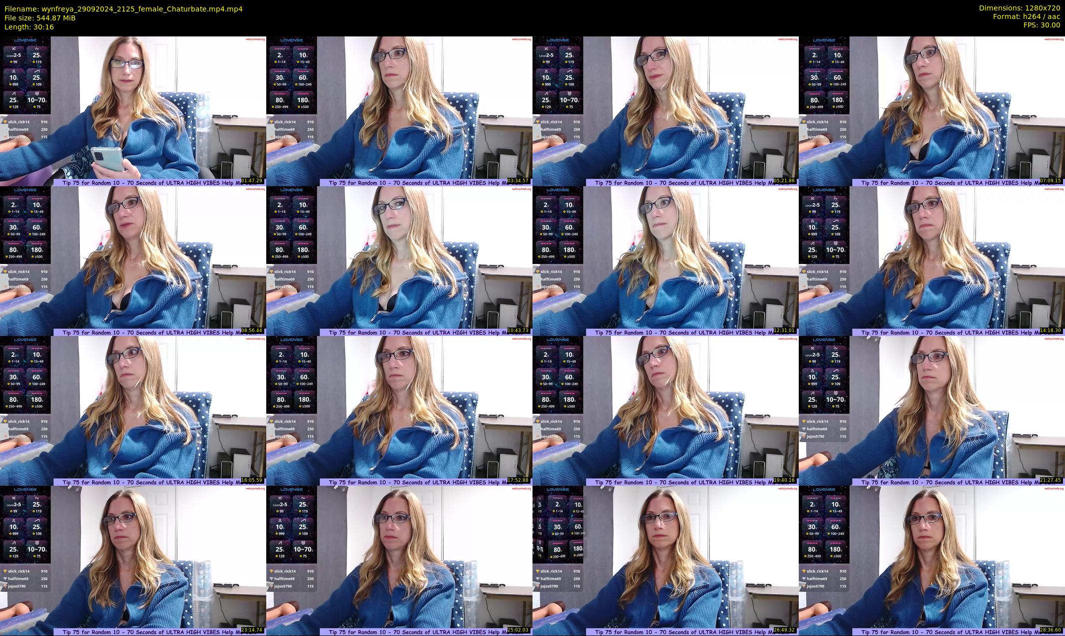 wynfreya — 31 minute Chaturbate female cam show recording, 720p, Sep 29, 2024