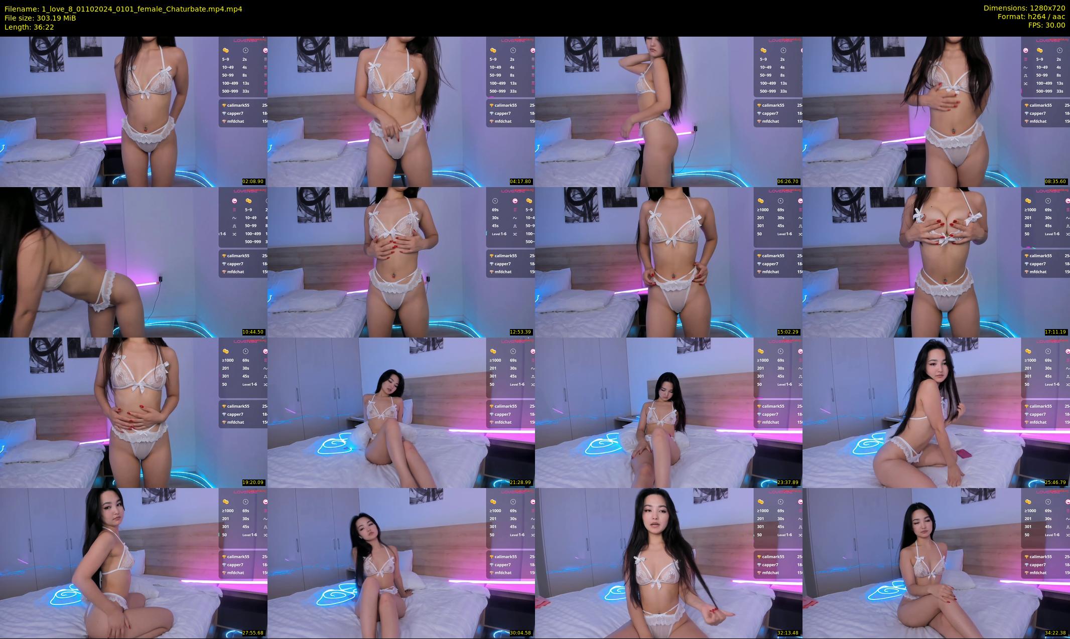 1_love_8 — 37 minute Chaturbate female cam show recording, 720p, Oct 1, 2024