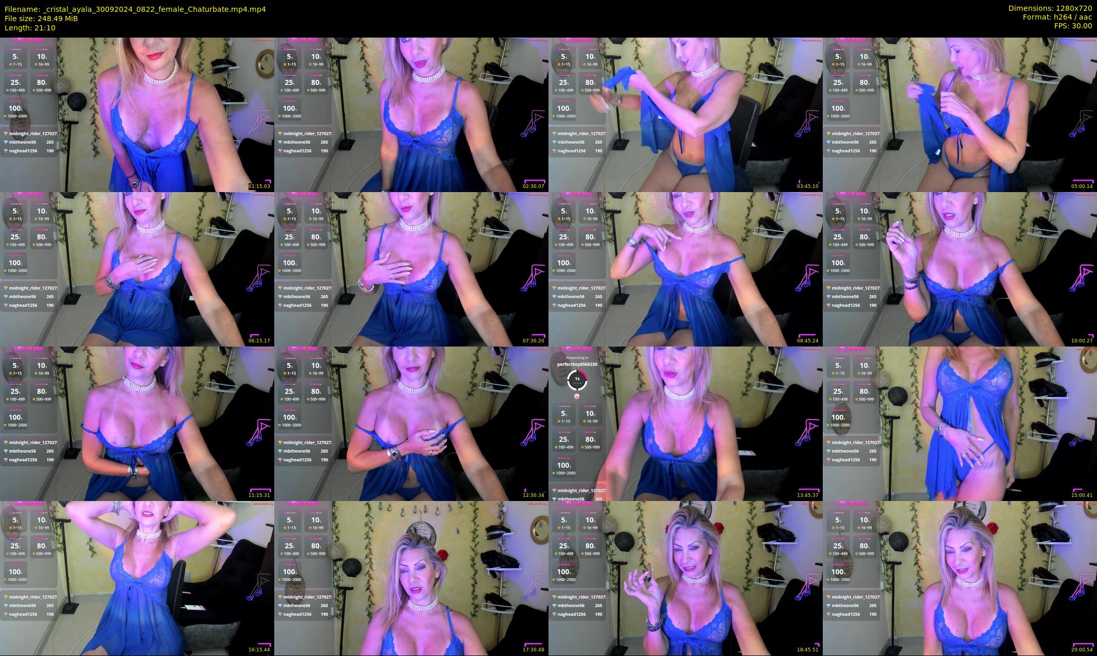 _cristal_ayala — 22 minute Chaturbate female cam show recording, 720p, Sep 30, 2024