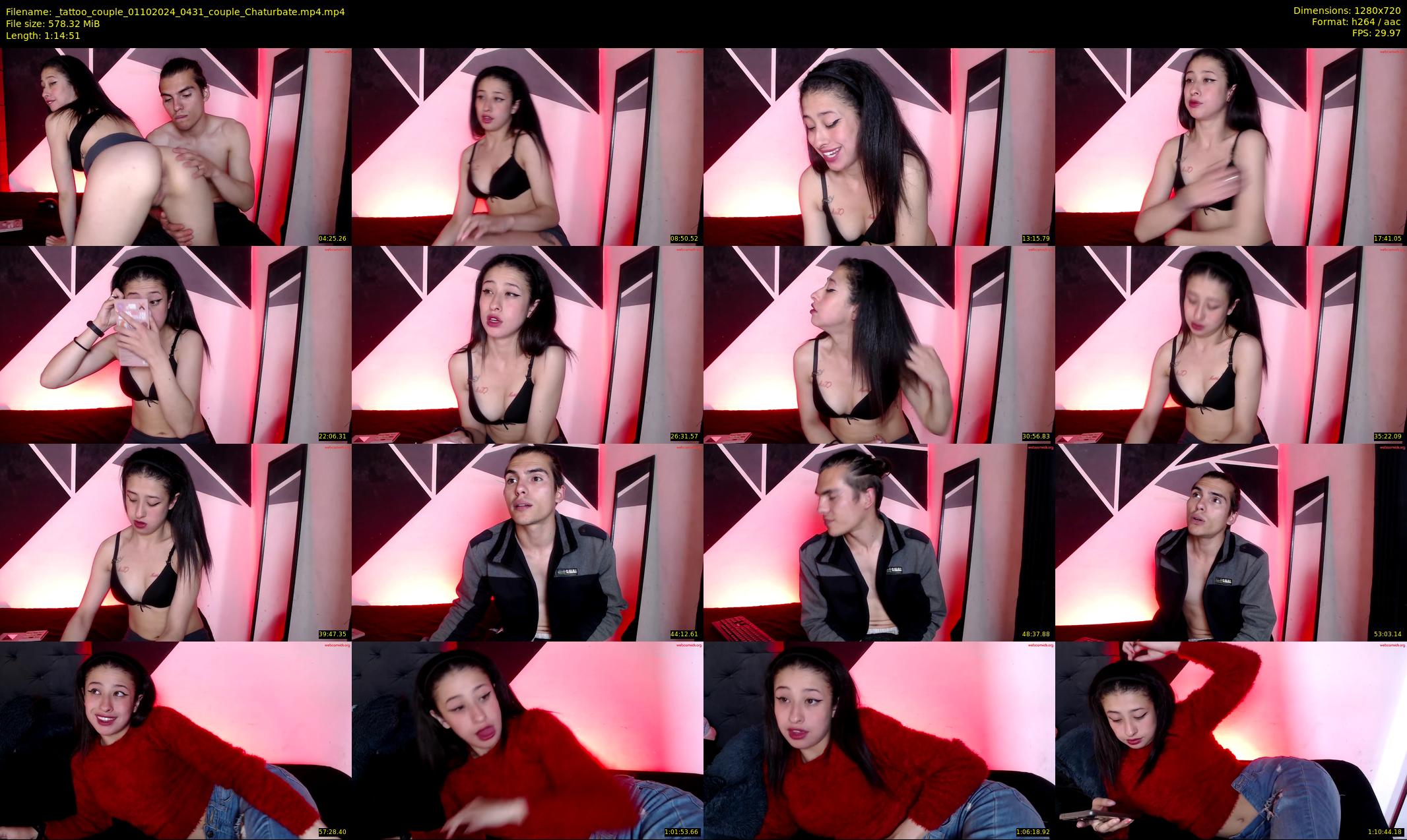 _tattoo_couple — 75 minute Chaturbate couple cam show recording, 720p, Oct 1, 2024