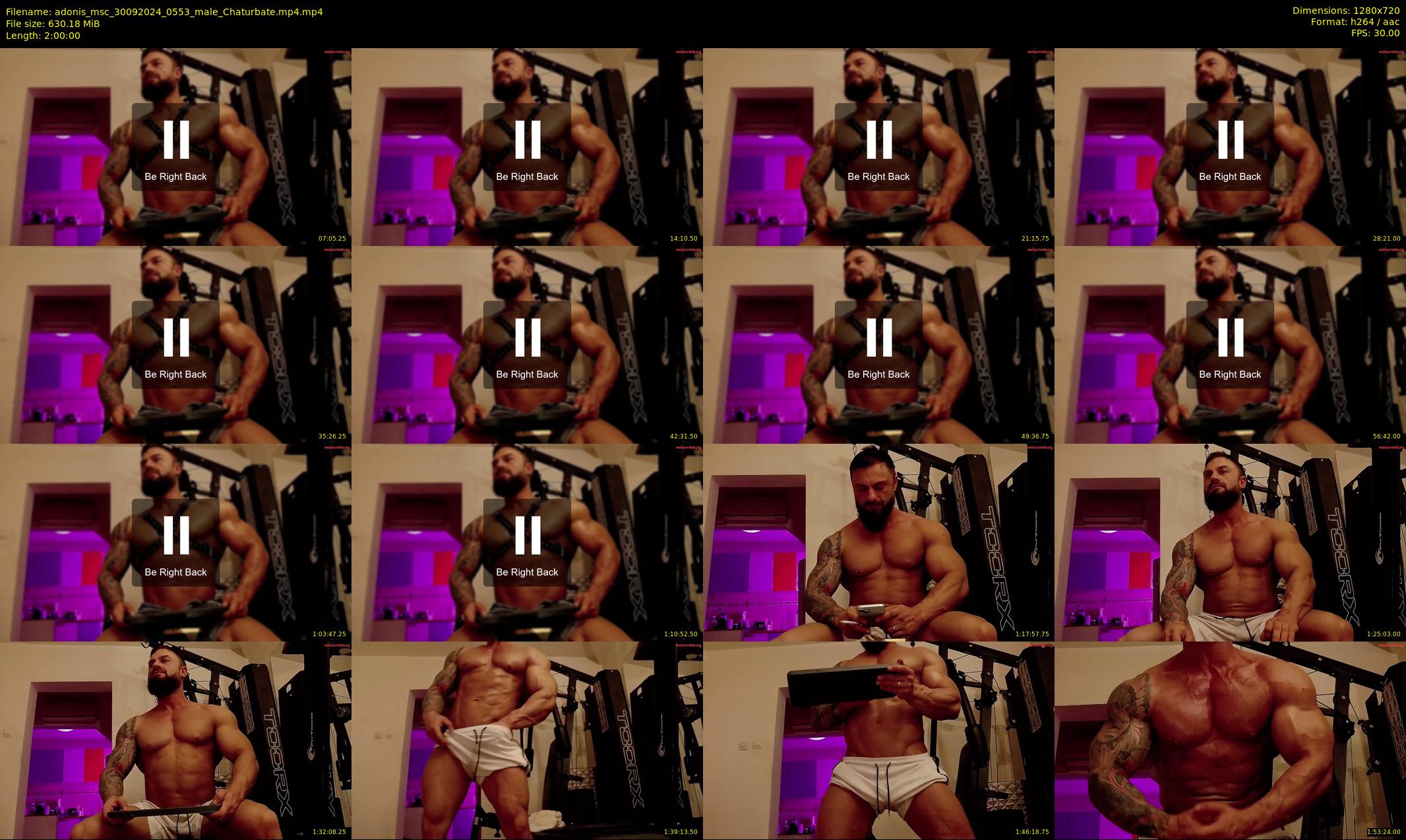 adonis_msc — 120 minute Chaturbate male cam show recording, 720p, Sep 30, 2024