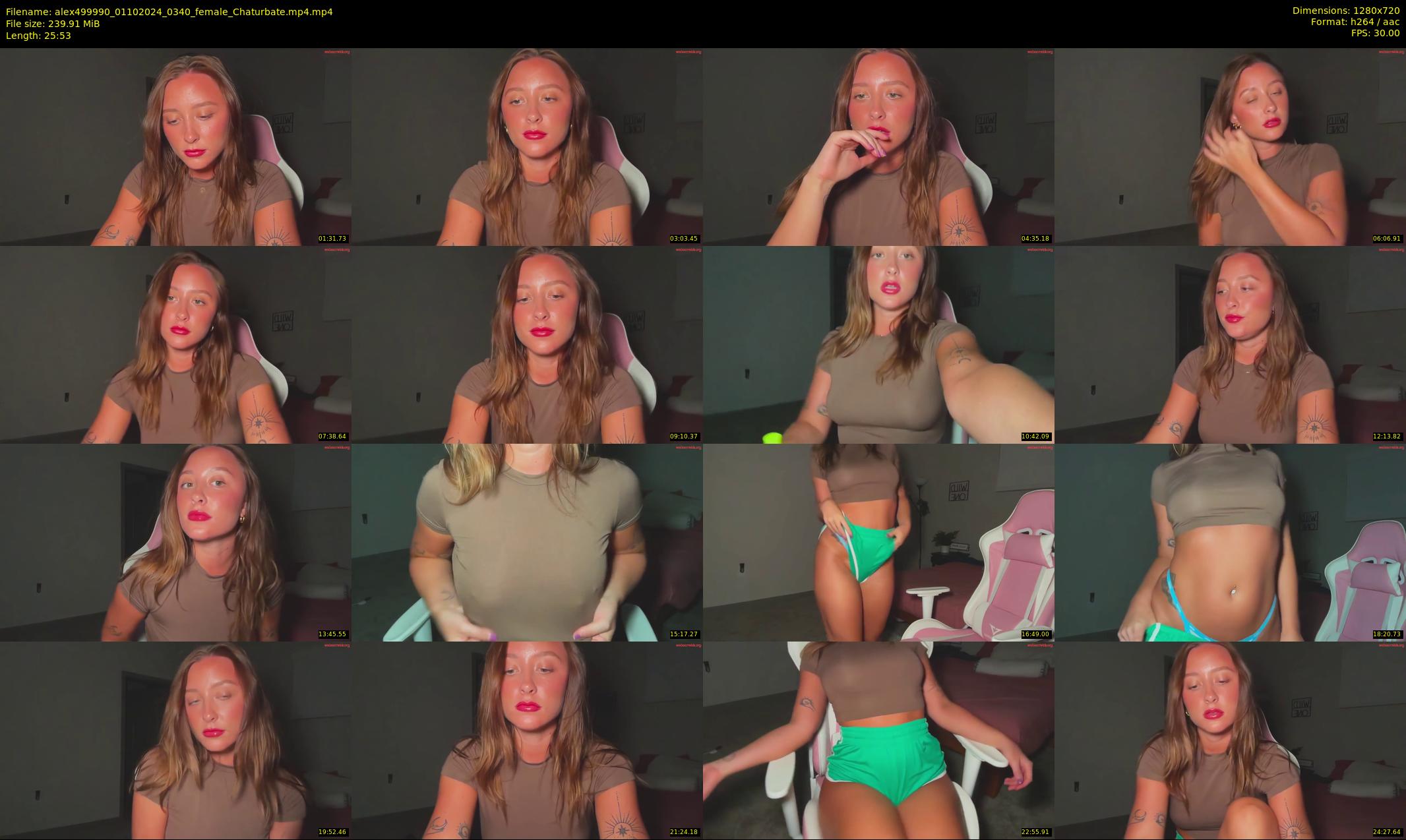 alex499990 — 26 minute Chaturbate female cam show recording, 720p, Oct 1, 2024