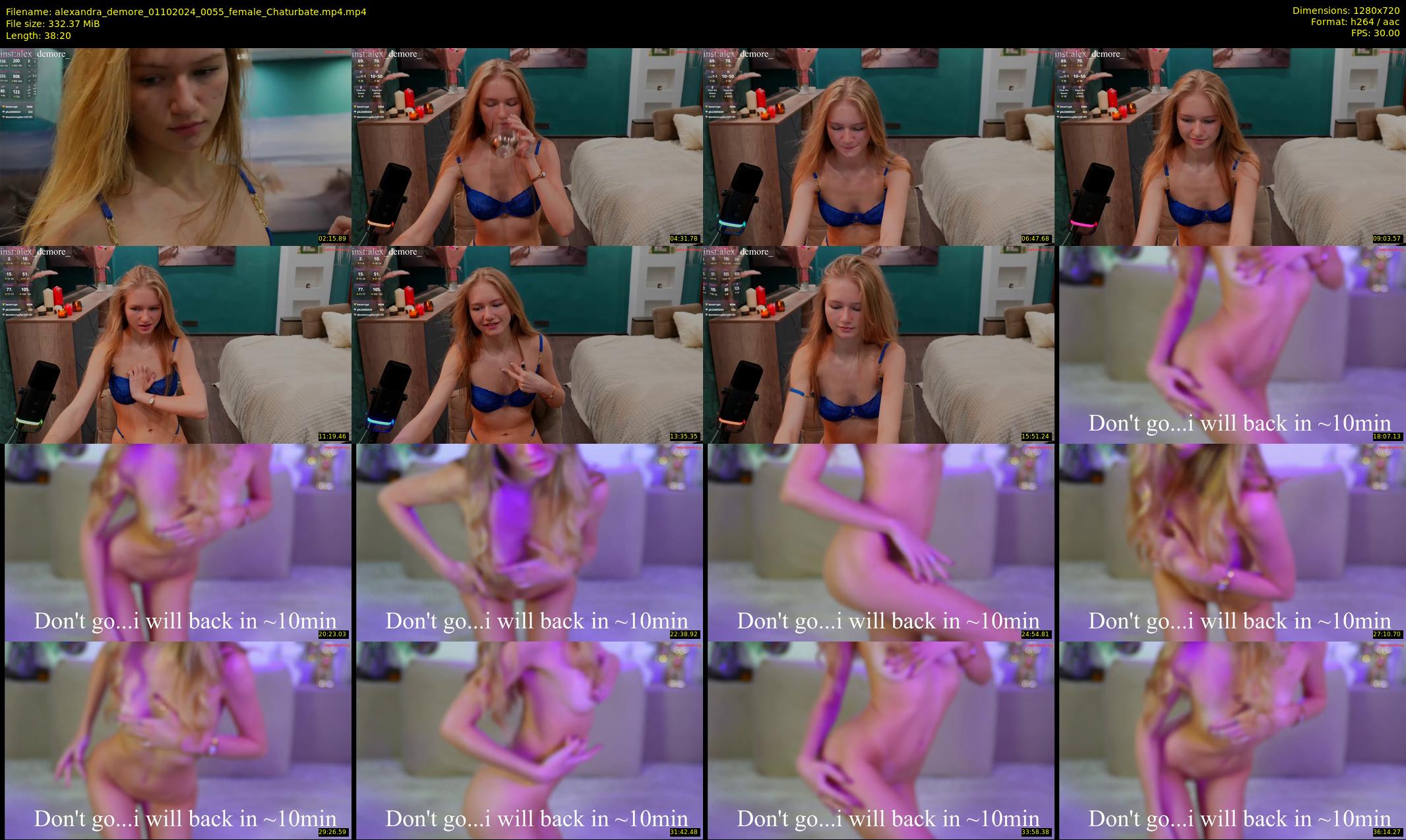 alexandra_demore — 39 minute Chaturbate female cam show recording, 720p, Oct 1, 2024