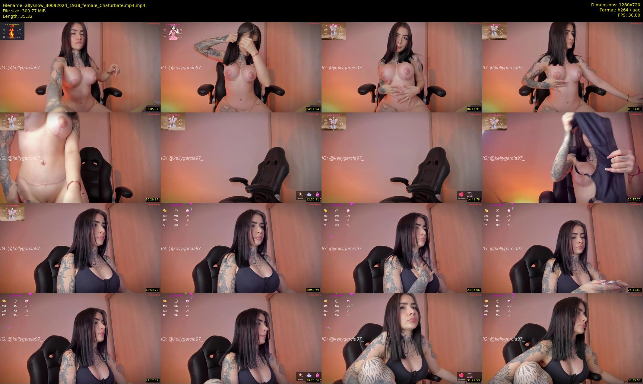 allysnow — 36 minute Chaturbate female cam show recording, 720p, Sep 30, 2024