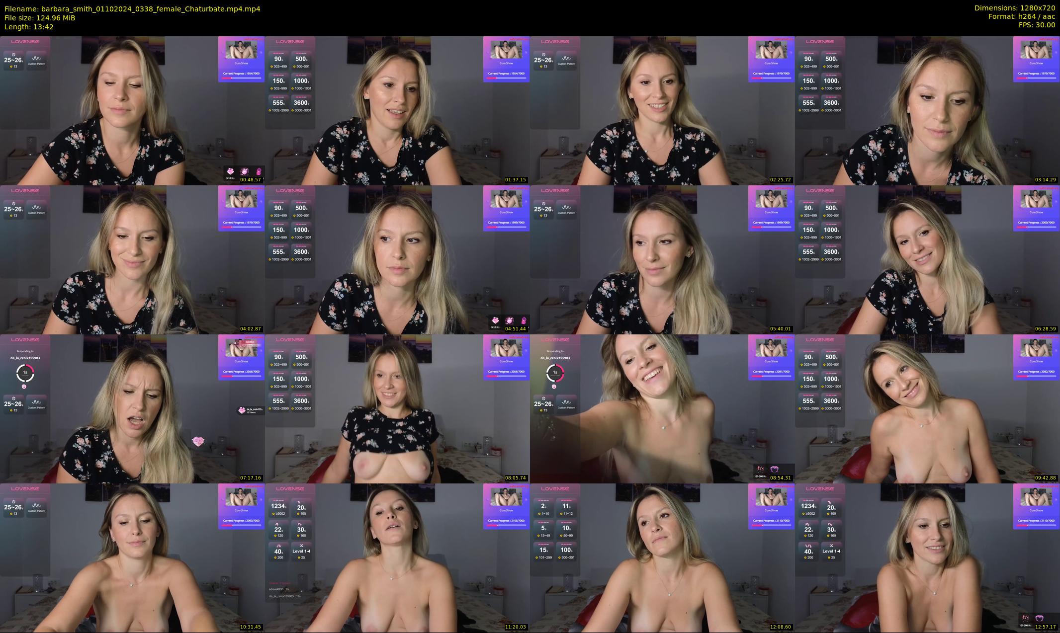 barbara_smith — 14 minute Chaturbate female cam show recording, 720p, Oct 1, 2024