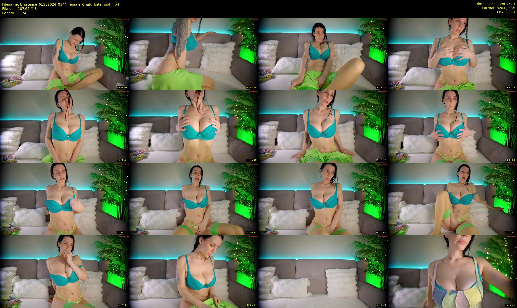blisstease — 39 minute Chaturbate female cam show recording, 720p, Oct 1, 2024