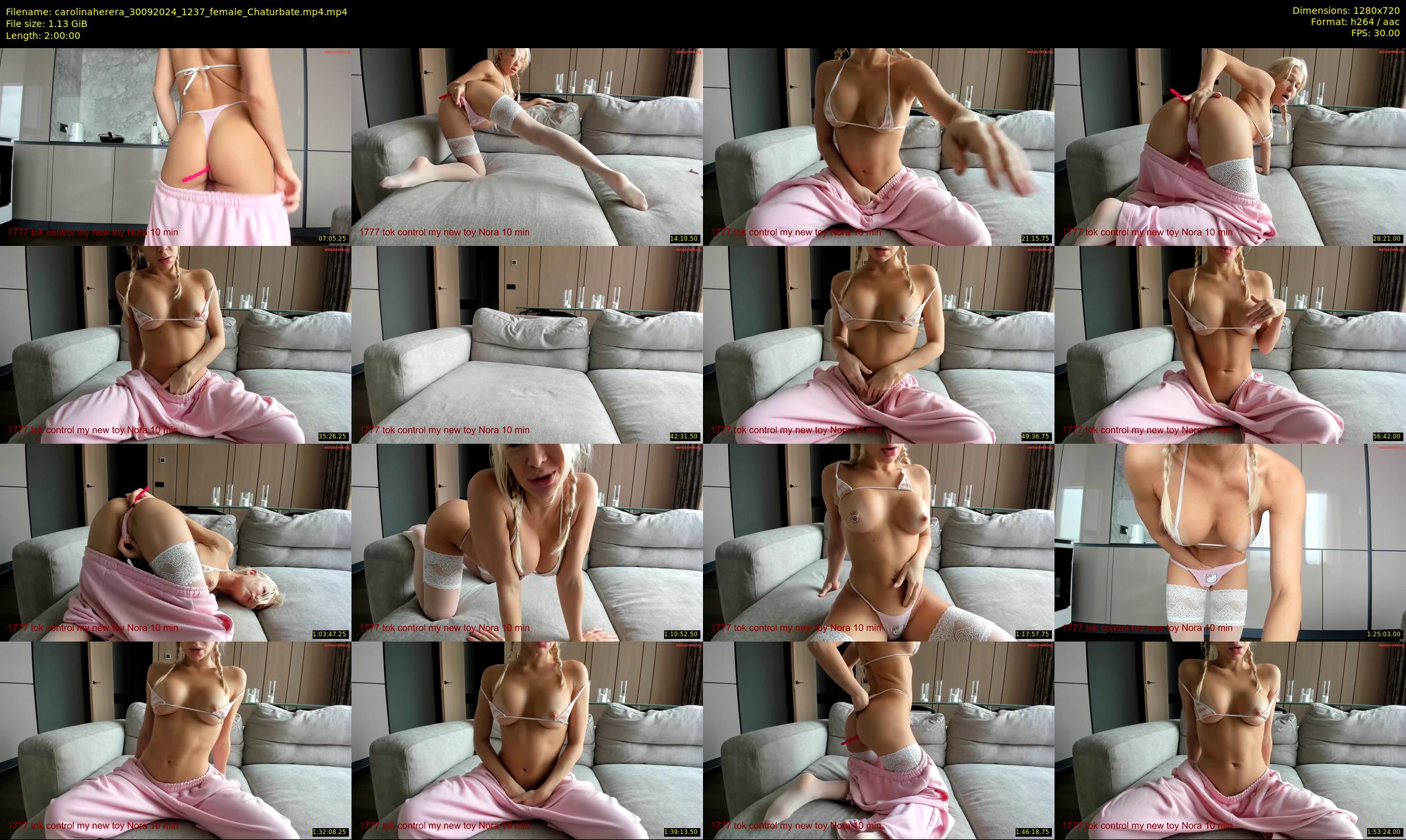carolinaherera — 120 minute Chaturbate female cam show recording, 720p, Sep 30, 2024