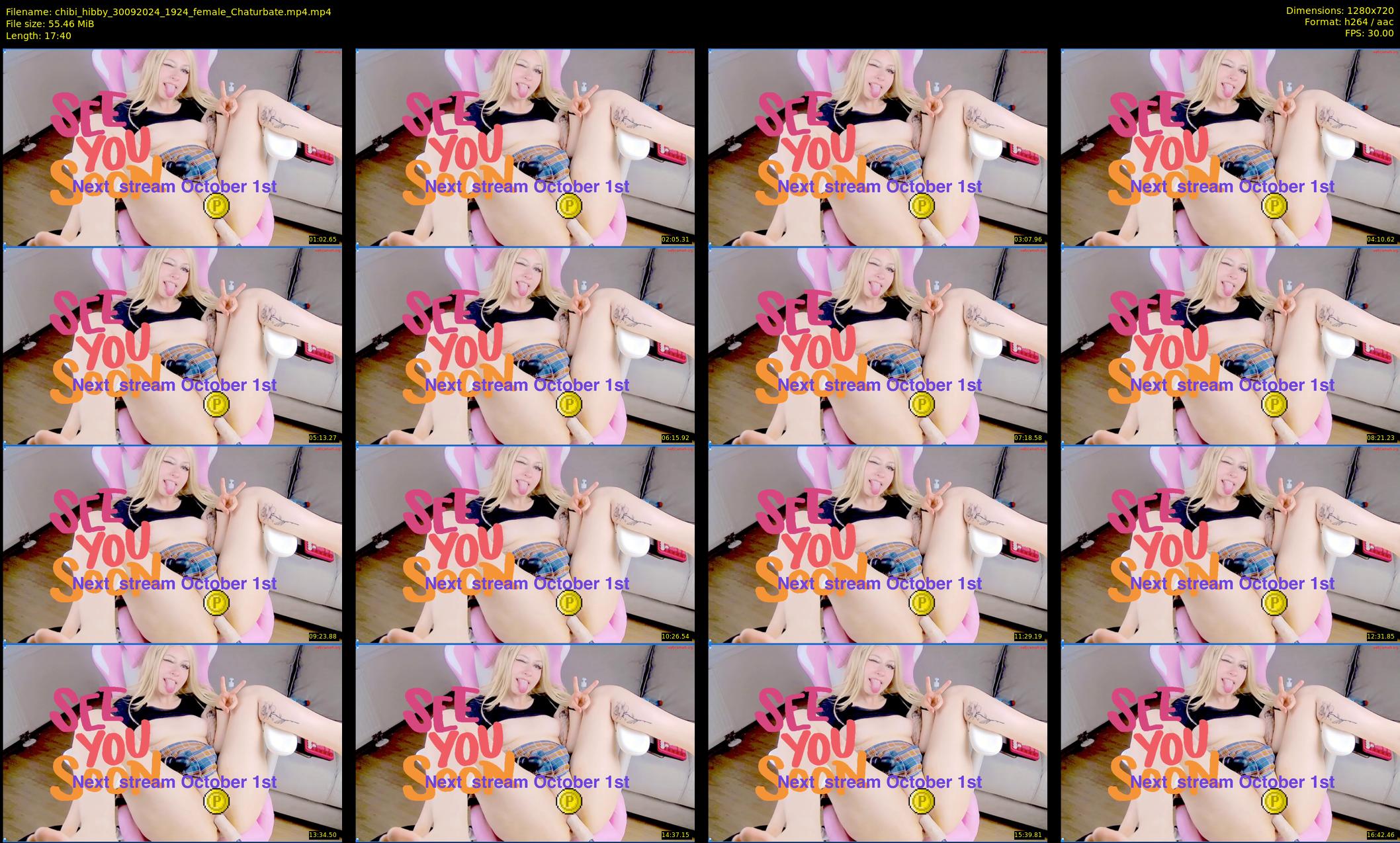 chibi_hibby — 18 minute Chaturbate female cam show recording, 720p, Sep 30, 2024