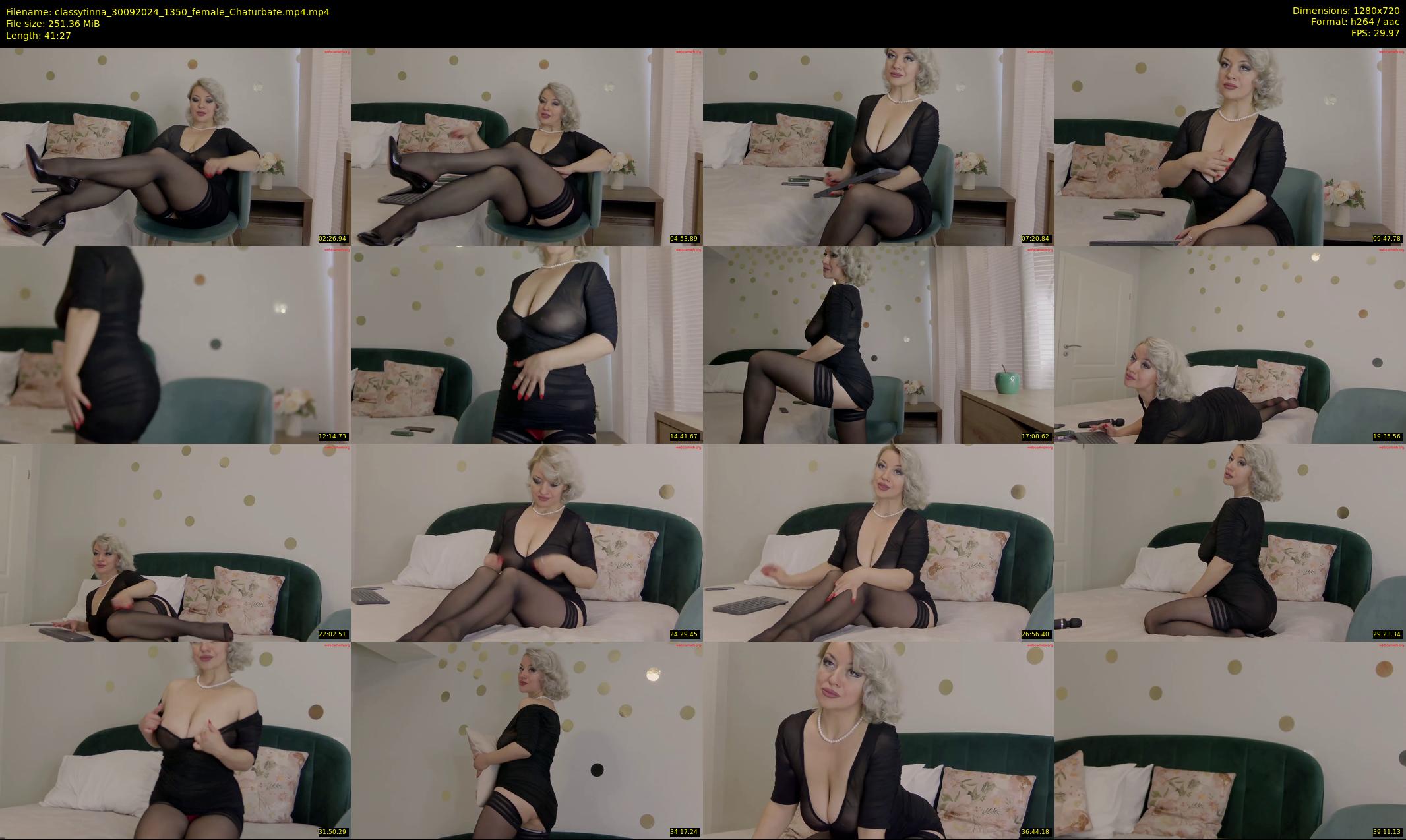 classytinna — 42 minute Chaturbate female cam show recording, 720p, Sep 30, 2024