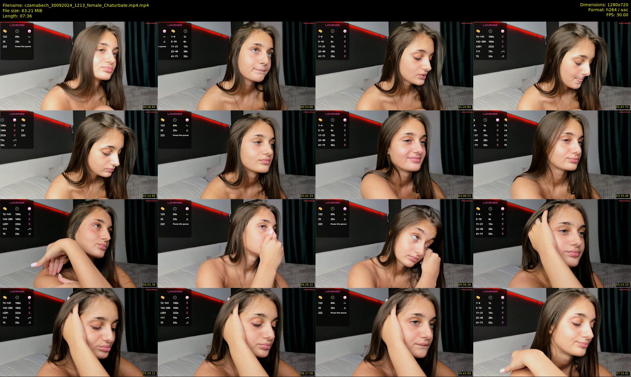 czamabech — 8 minute Chaturbate female cam show recording, 720p, Sep 30, 2024