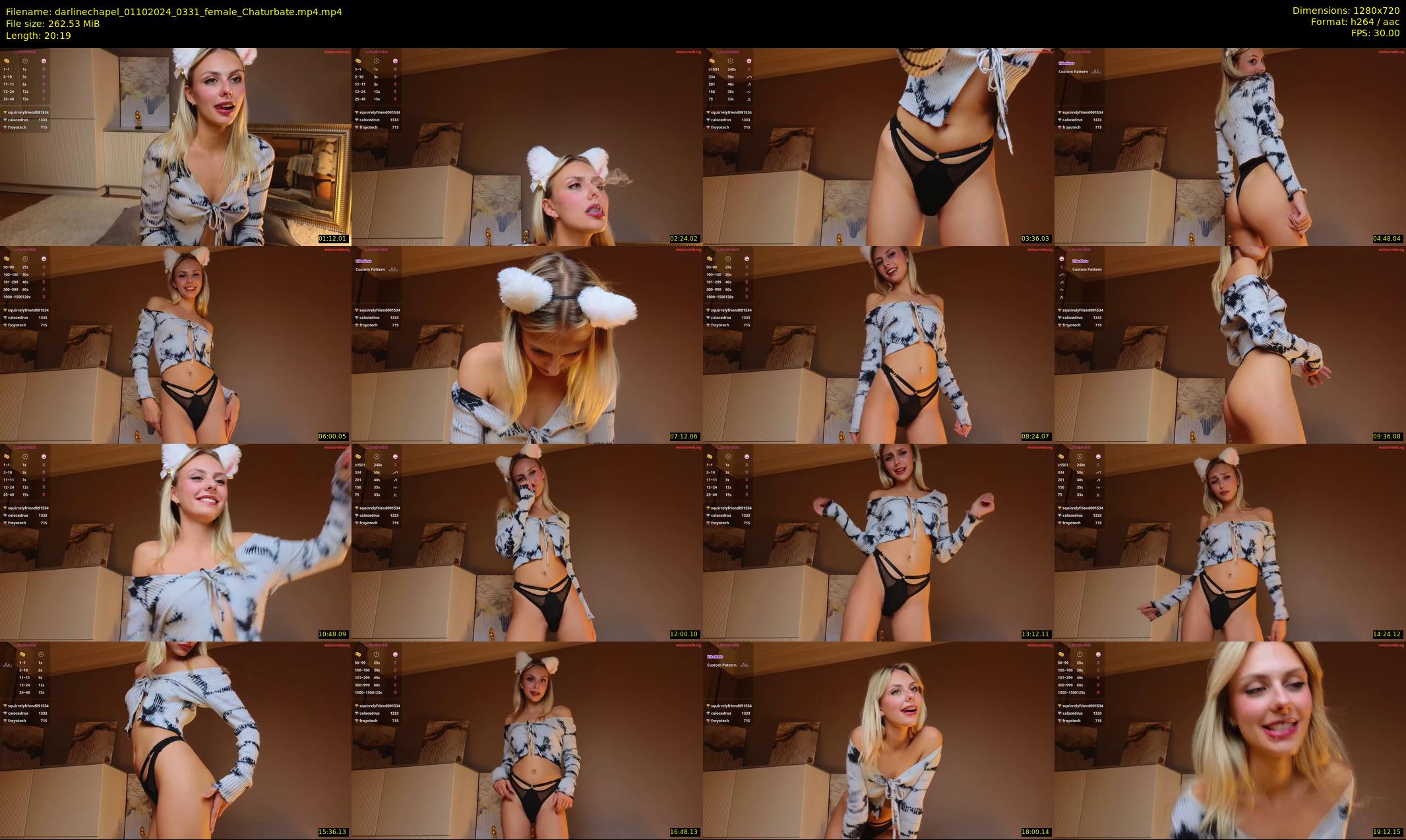 darlinechapel — 21 minute Chaturbate female cam show recording, 720p, Oct 1, 2024