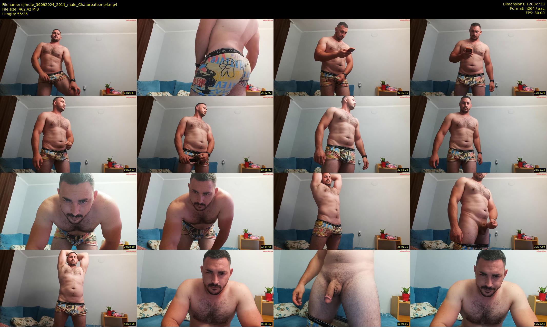 djmute — 56 minute Chaturbate male cam show recording, 720p, Sep 30, 2024
