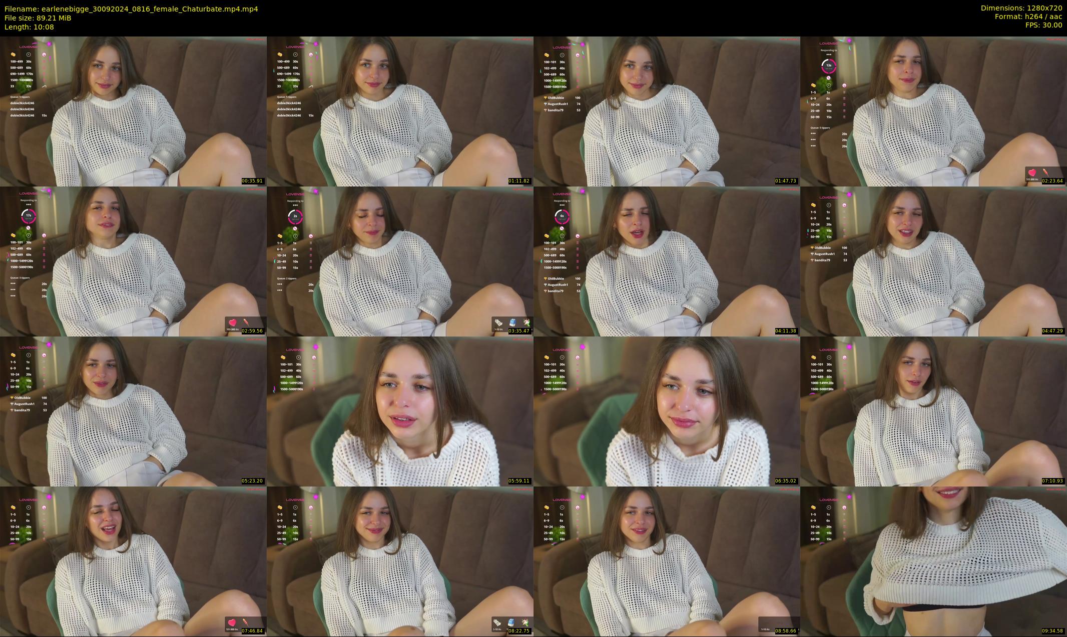 earlenebigge — 11 minute Chaturbate female cam show recording, 720p, Sep 30, 2024