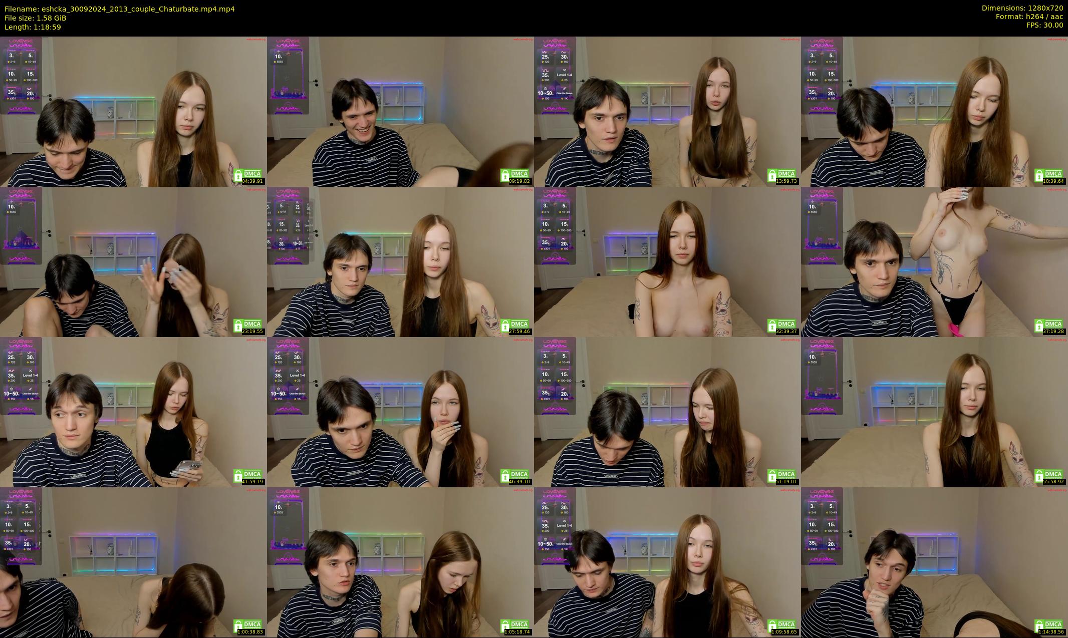 eshcka — 79 minute Chaturbate couple cam show recording, 720p, Sep 30, 2024