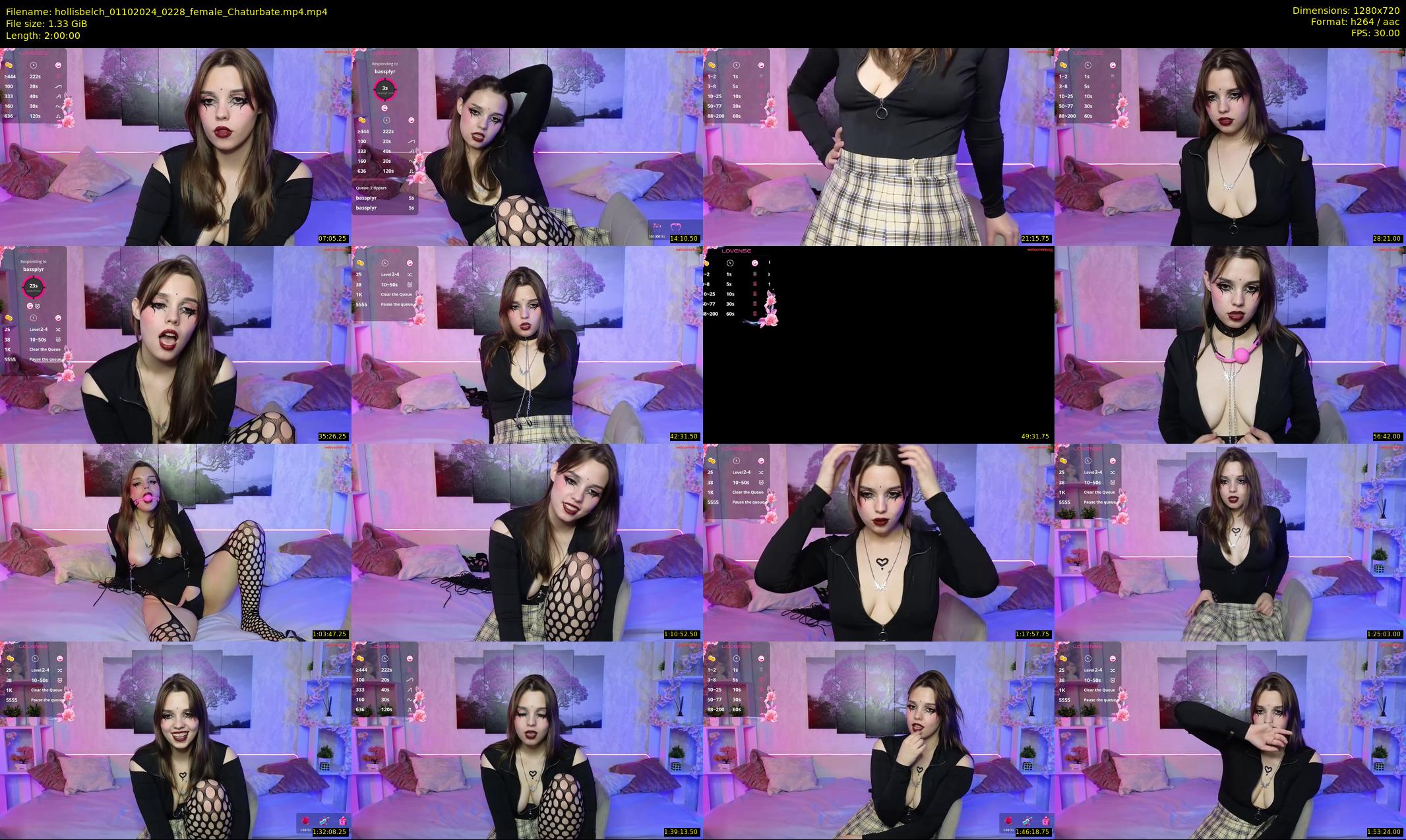 hollisbelch — 120 minute Chaturbate female cam show recording, 720p, Oct 1, 2024