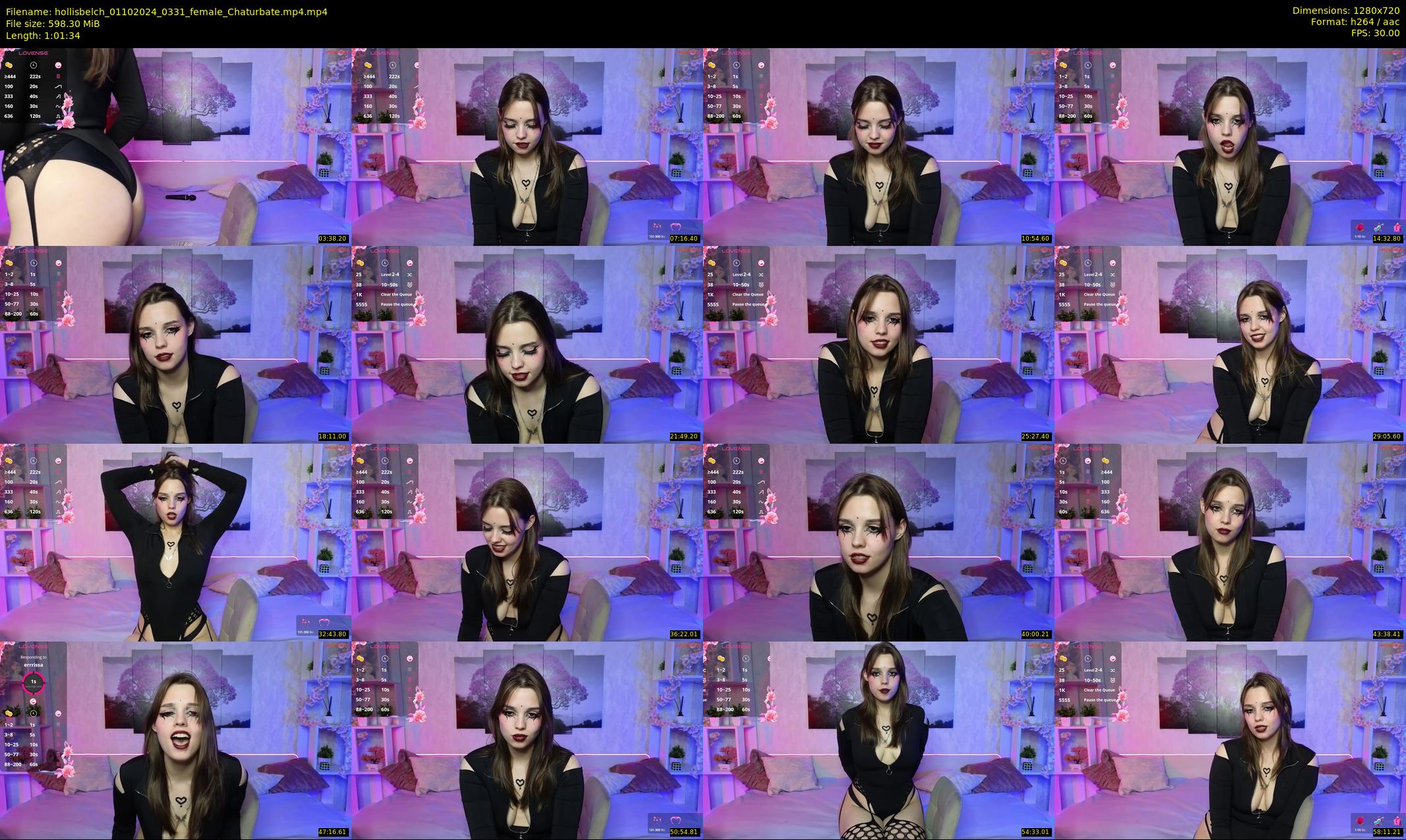 hollisbelch — 62 minute Chaturbate female cam show recording, 720p, Oct 1, 2024