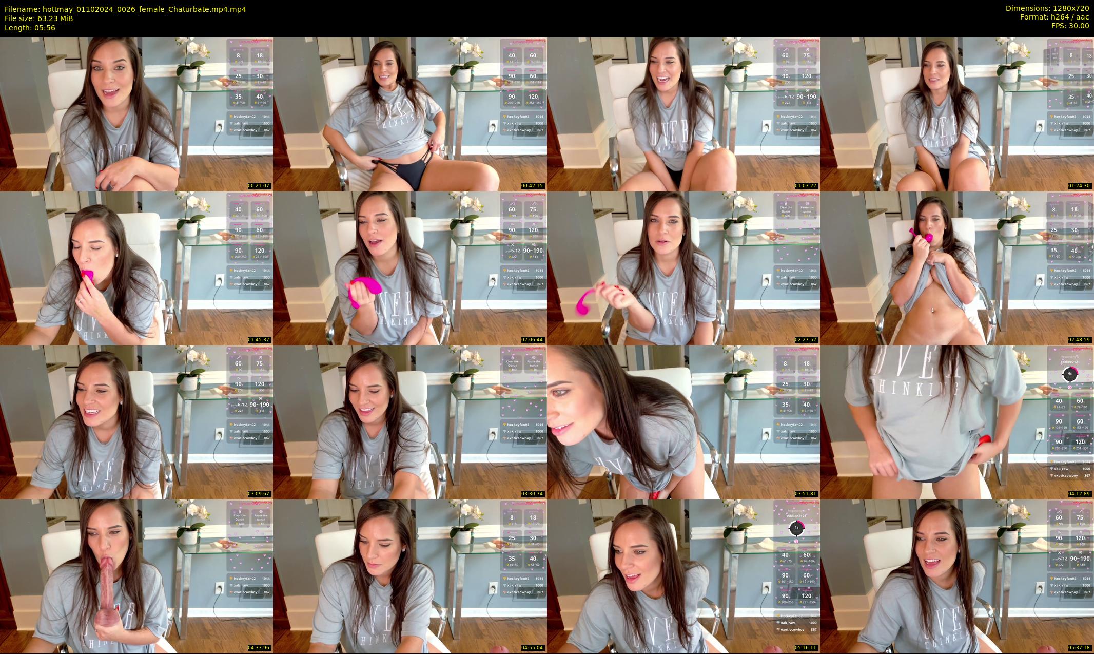 hottmay — 6 minute Chaturbate female cam show recording, 720p, Oct 1, 2024