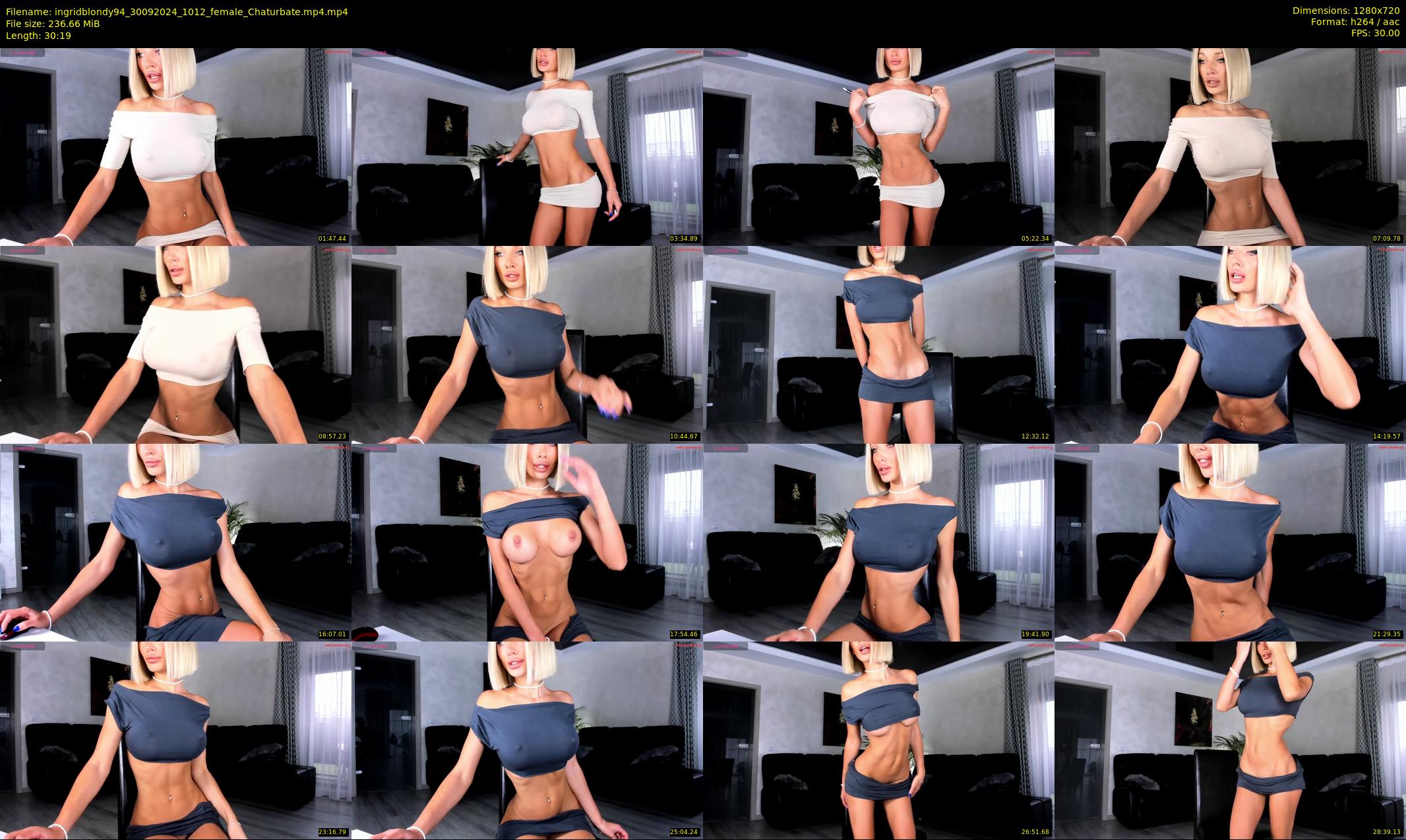 ingridblondy94 — 31 minute Chaturbate female cam show recording, 720p, Sep 30, 2024