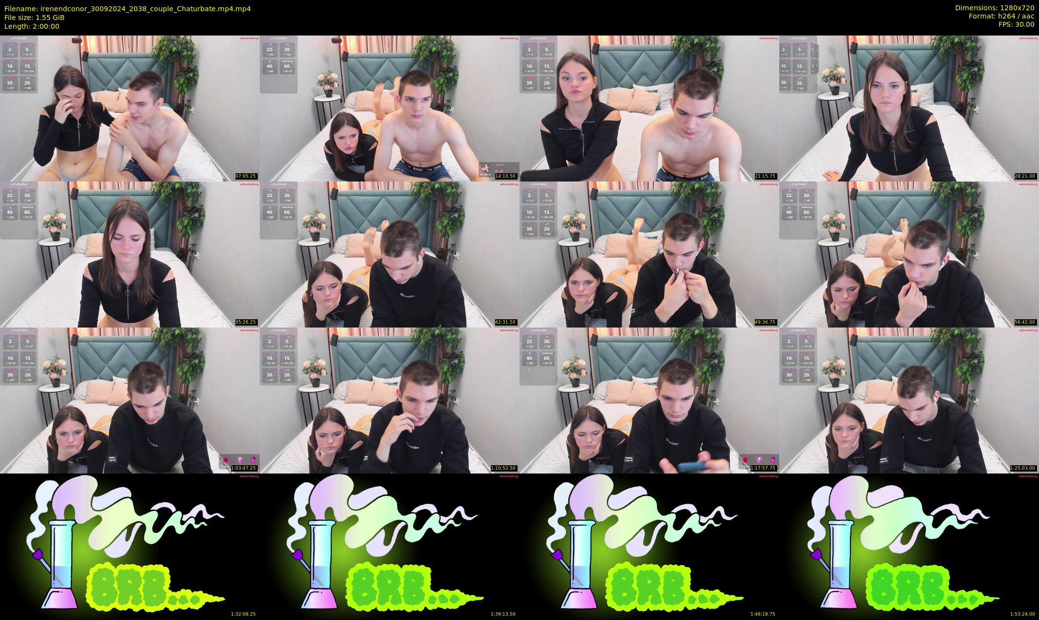 irenendconor — 120 minute Chaturbate couple cam show recording, 720p, Sep 30, 2024