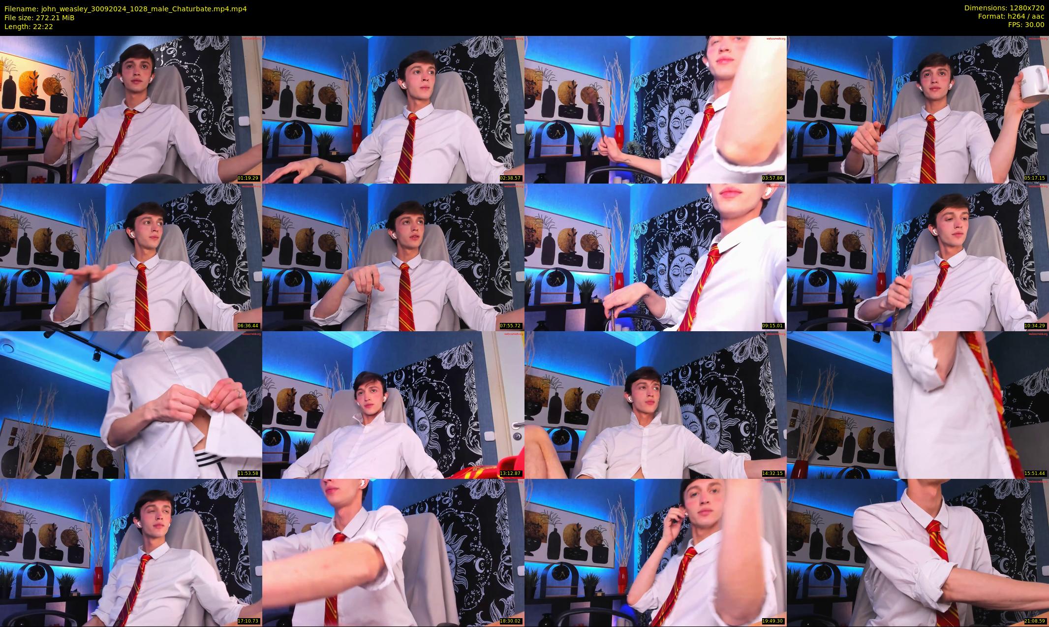 john_weasley — 23 minute Chaturbate male cam show recording, 720p, Sep 30, 2024
