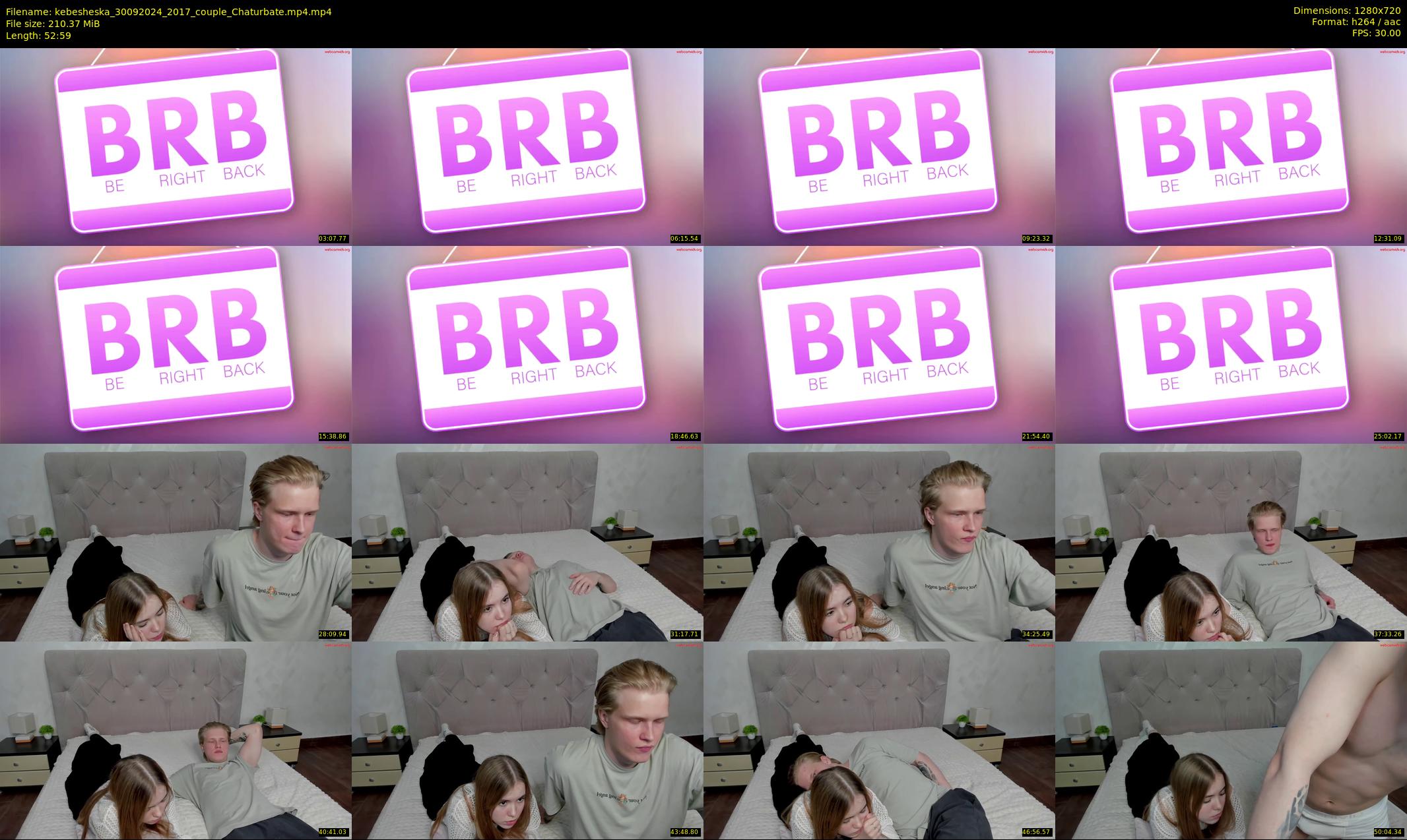 kebesheska — 53 minute Chaturbate couple cam show recording, 720p, Sep 30, 2024