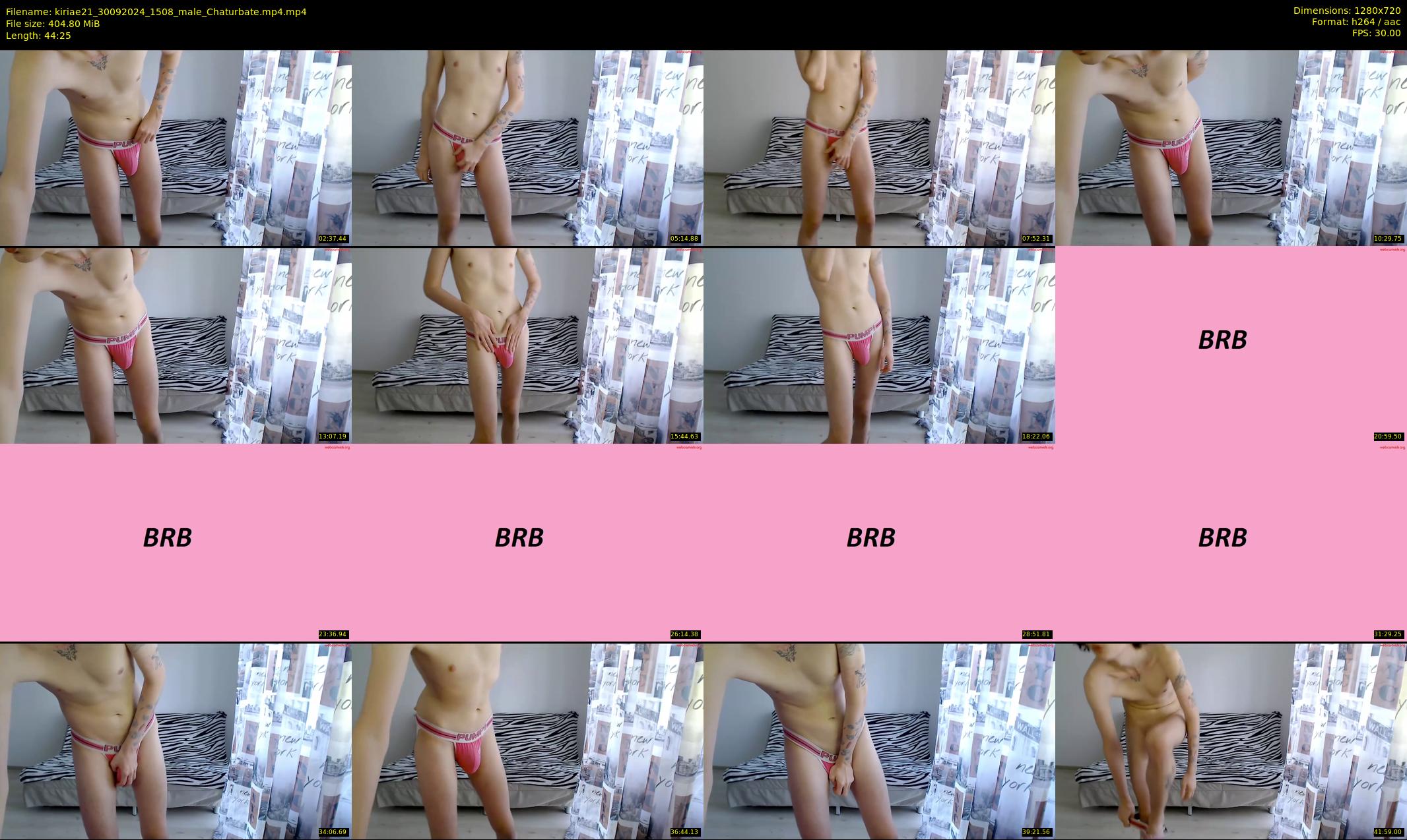 kiriae21 — 45 minute Chaturbate male cam show recording, 720p, Sep 30, 2024