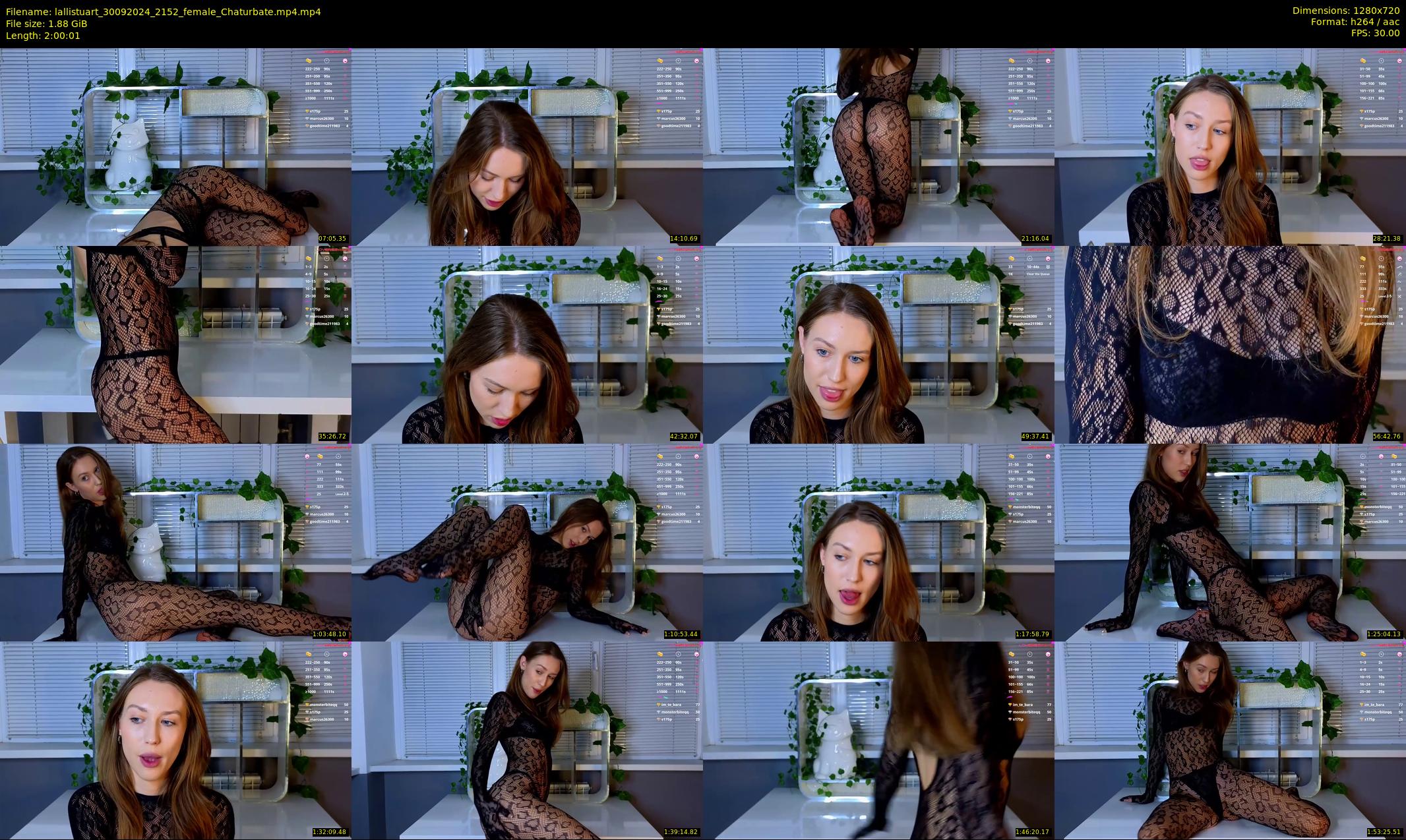 lallistuart — 121 minute Chaturbate female cam show recording, 720p, Sep 30, 2024