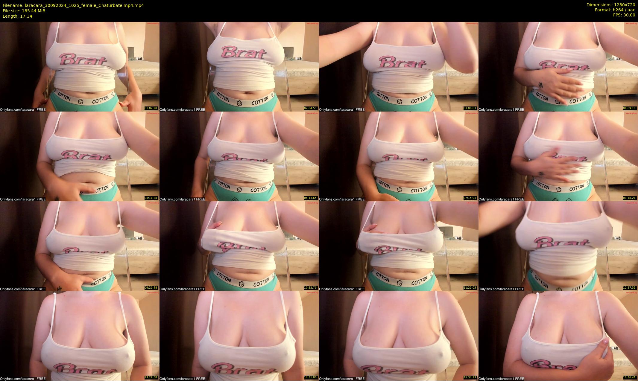 laracara — 18 minute Chaturbate female cam show recording, 720p, Sep 30, 2024