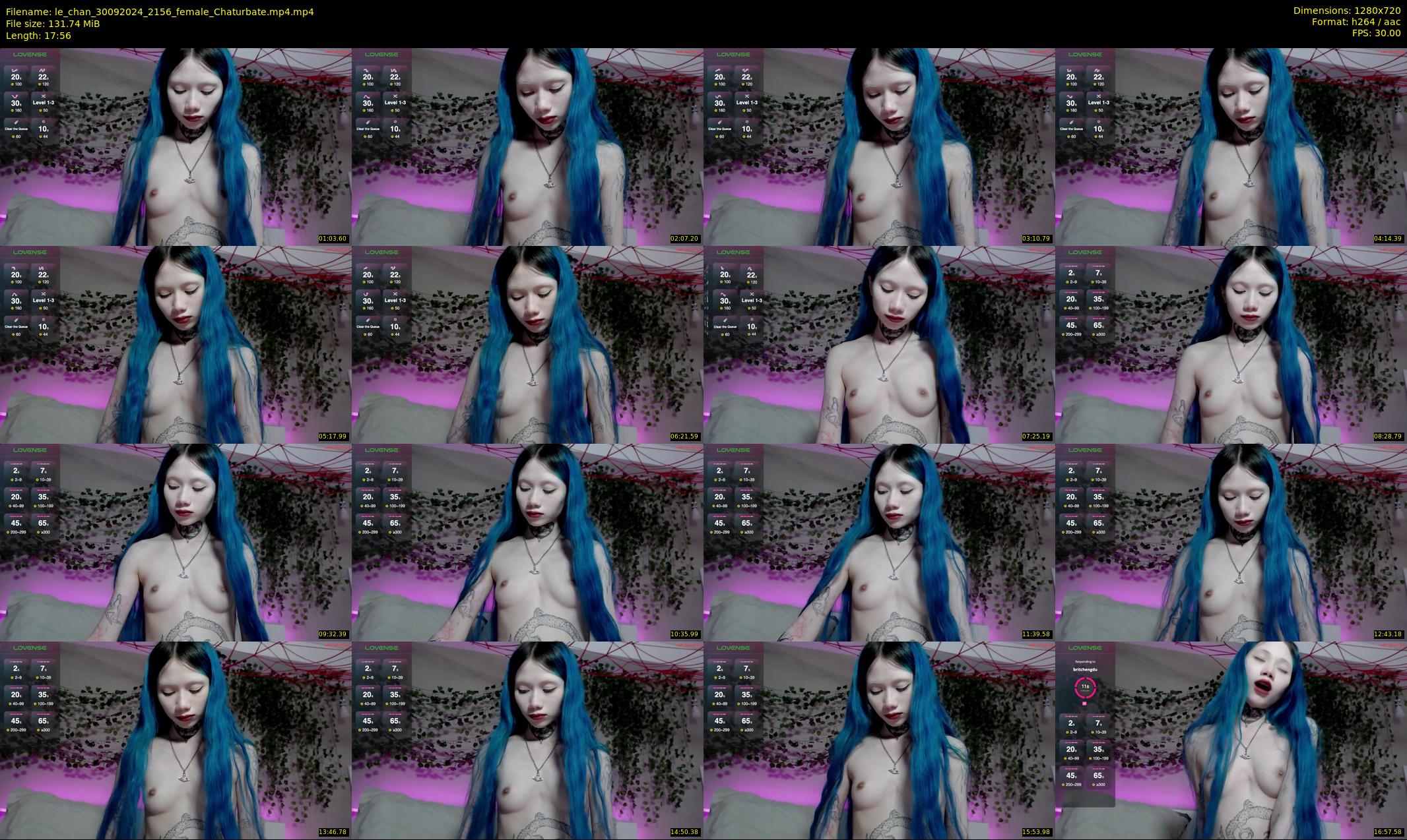 le_chan — 18 minute Chaturbate female cam show recording, 720p, Sep 30, 2024