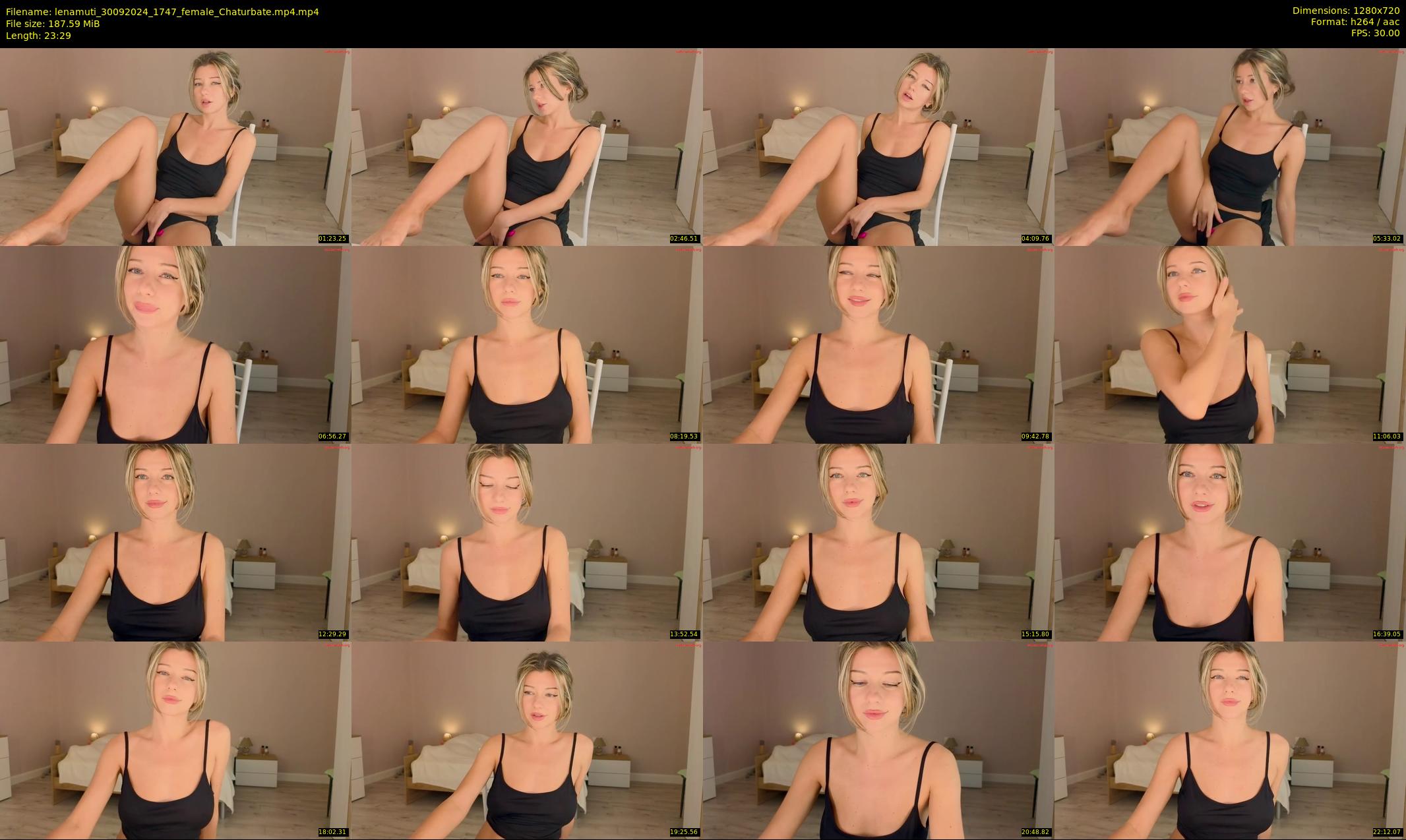 lenamuti — 24 minute Chaturbate female cam show recording, 720p, Sep 30, 2024