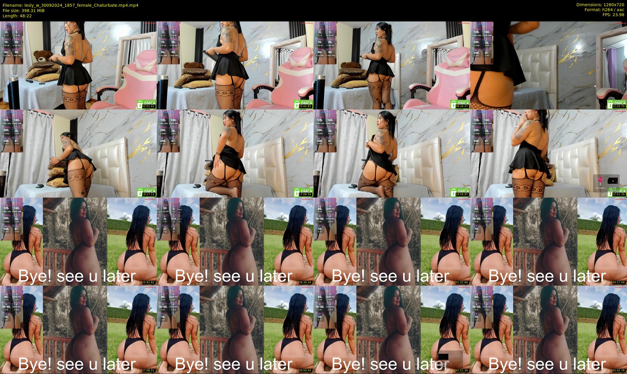 lesly_w — 49 minute Chaturbate female cam show recording, 720p, Sep 30, 2024