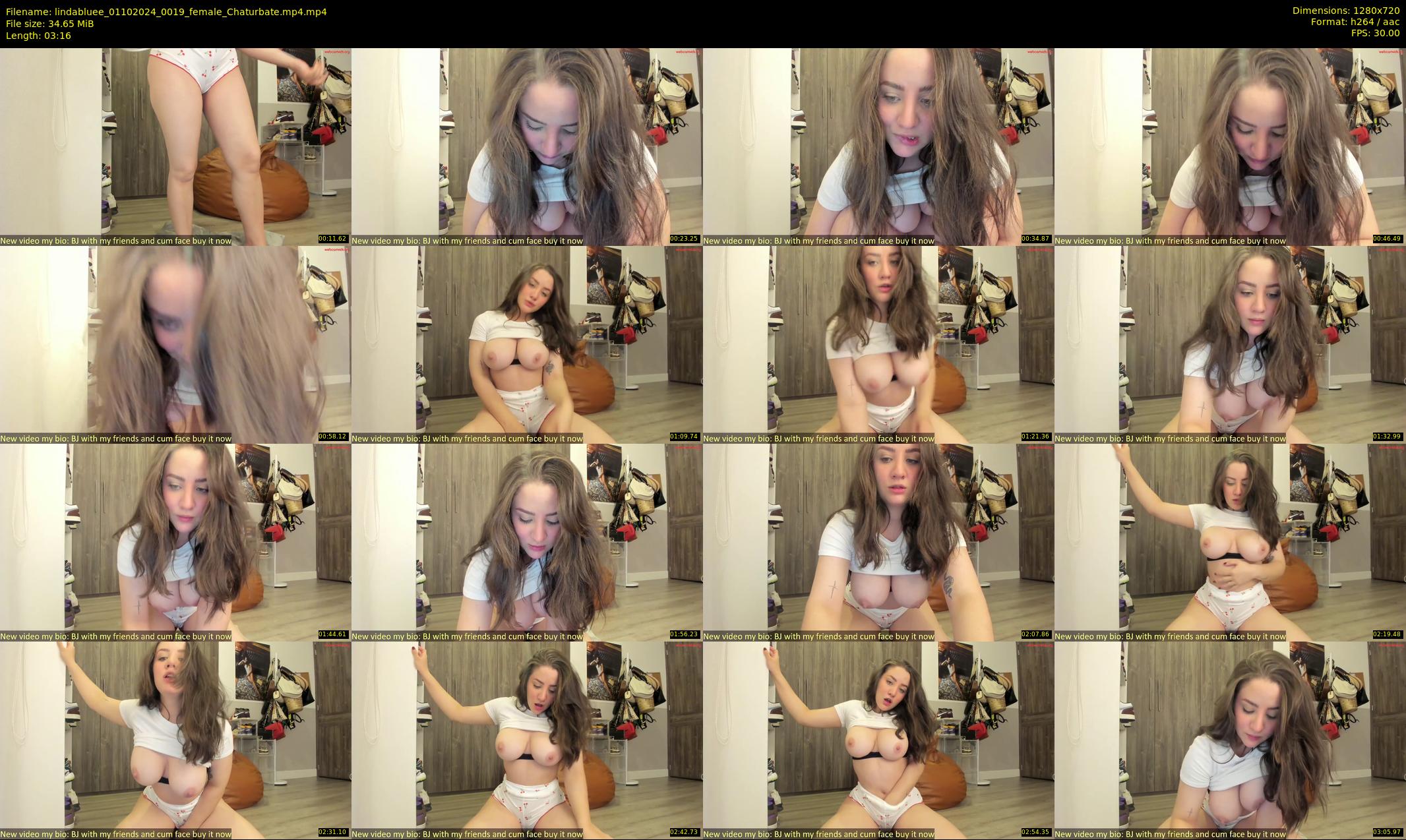 lindabluee — 4 minute Chaturbate female cam show recording, 720p, Oct 1, 2024