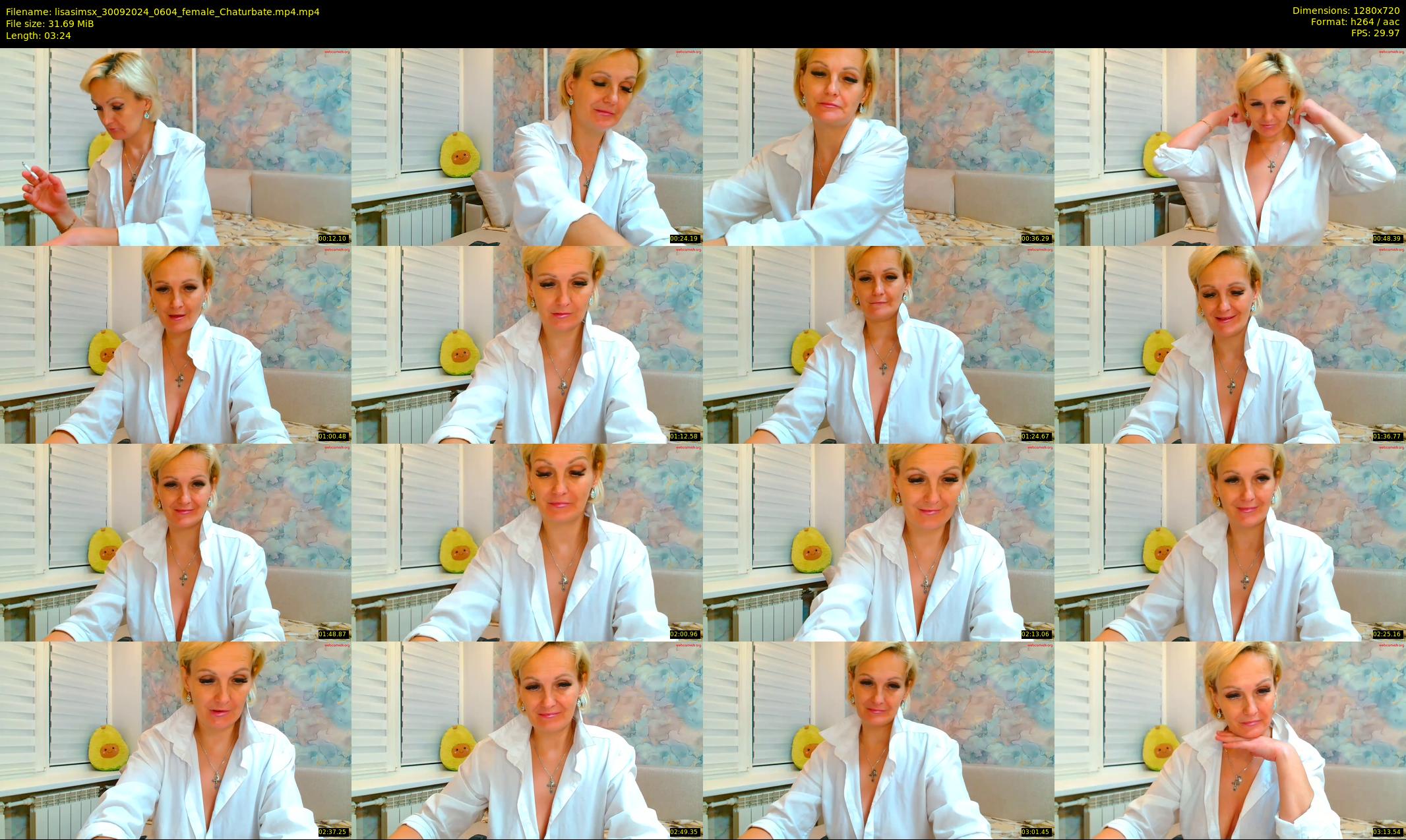 lisasimsx — 4 minute Chaturbate female cam show recording, 720p, Sep 30, 2024