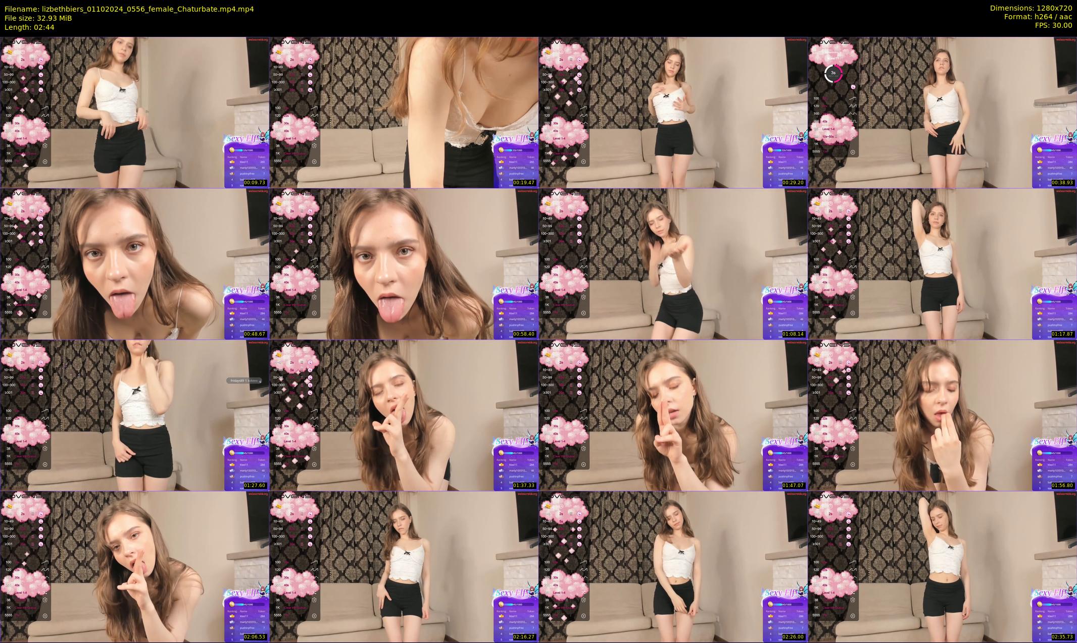 lizbethbiers — 3 minute Chaturbate female cam show recording, 720p, Oct 1, 2024