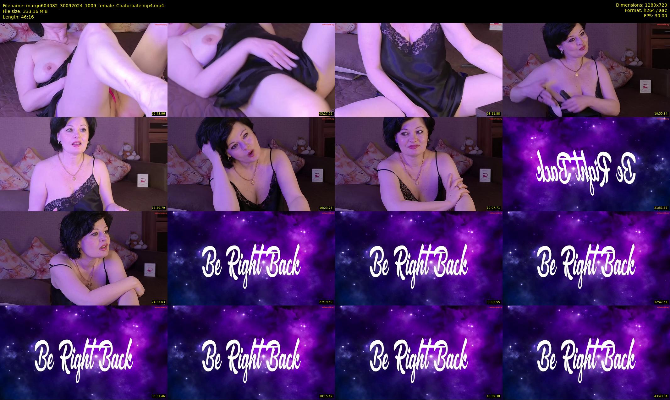 margo604082 — 47 minute Chaturbate female cam show recording, 720p, Sep 30, 2024