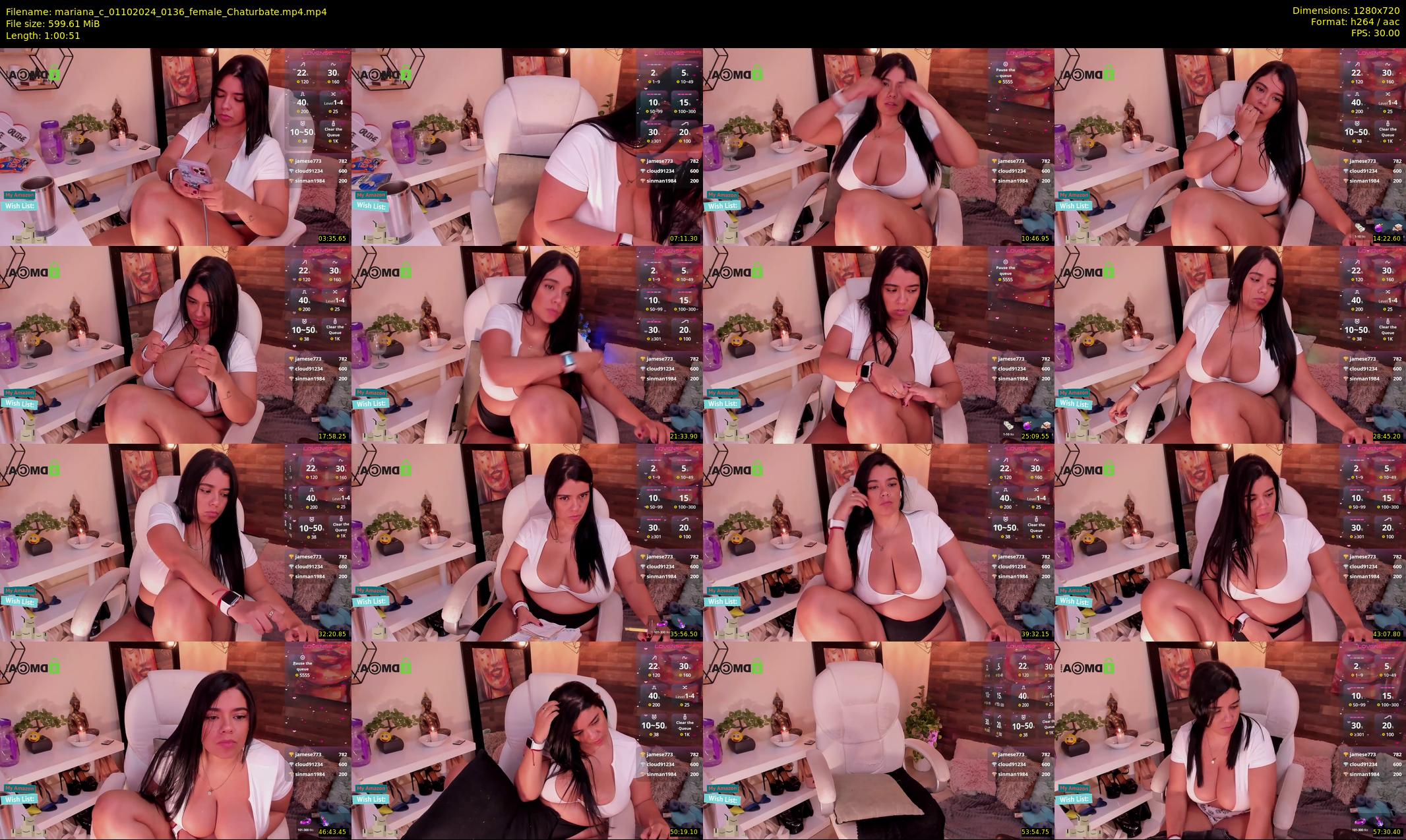 mariana_c — 61 minute Chaturbate female cam show recording, 720p, Oct 1, 2024