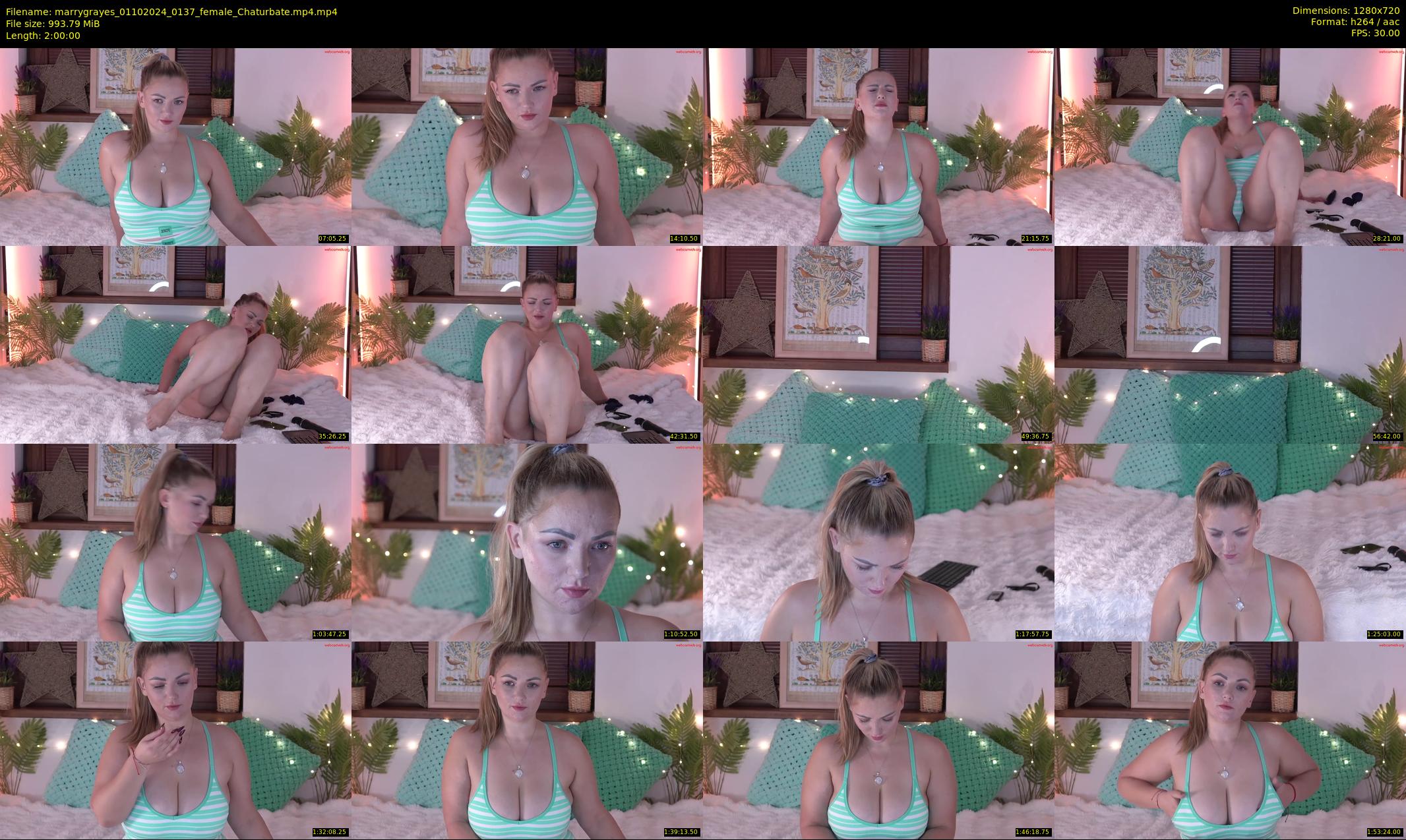 marrygrayes — 120 minute Chaturbate female cam show recording, 720p, Oct 1, 2024
