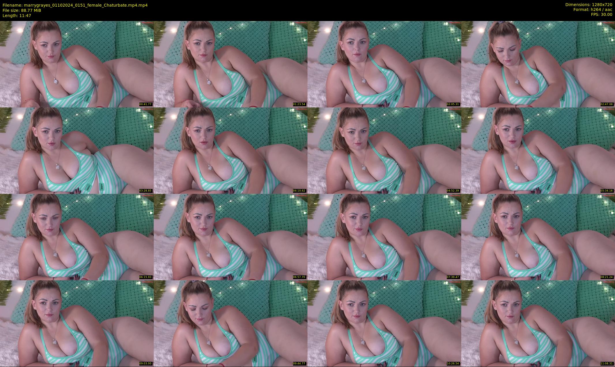 marrygrayes — 12 minute Chaturbate female cam show recording, 720p, Oct 1, 2024