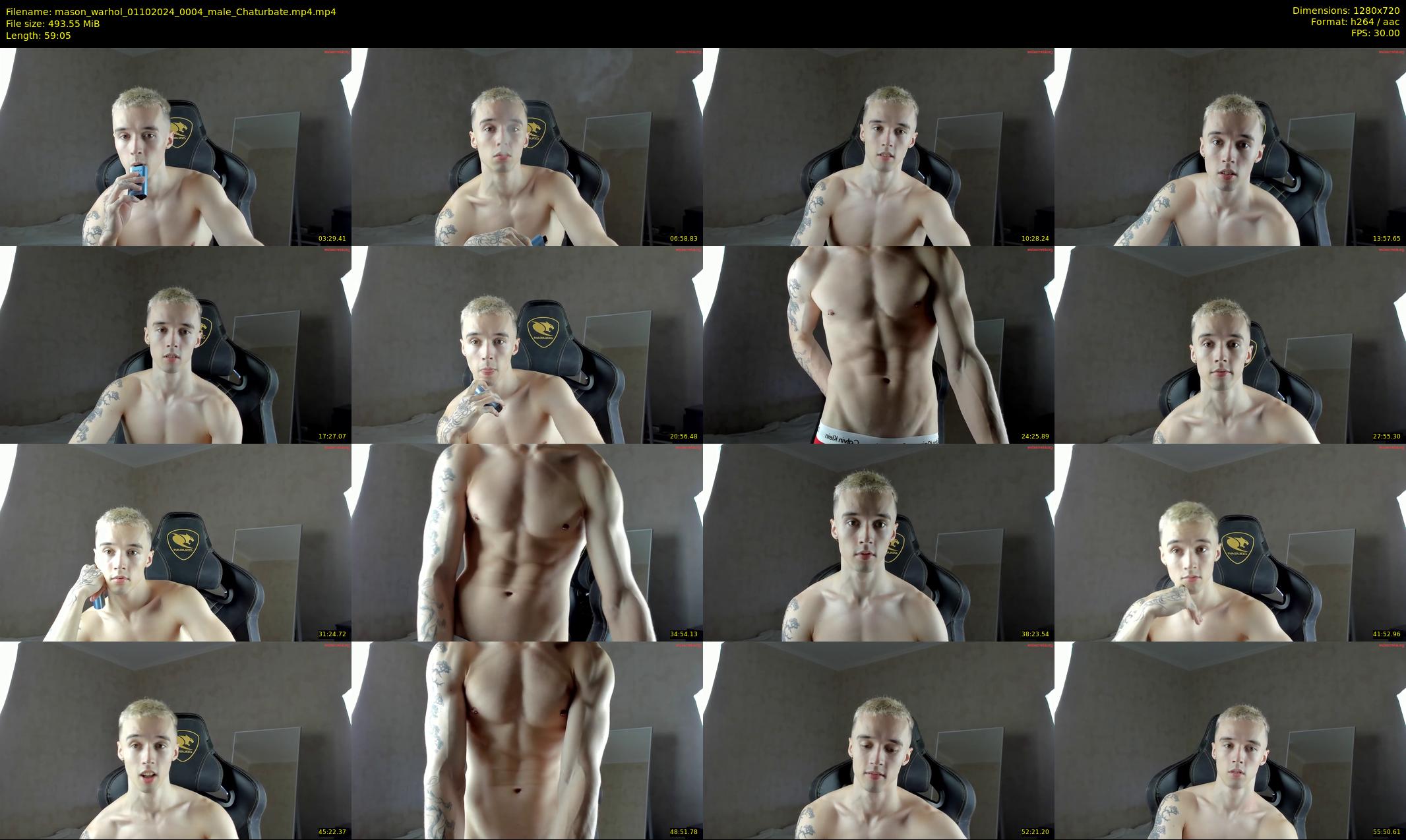 mason_warhol — 60 minute Chaturbate male cam show recording, 720p, Oct 1, 2024
