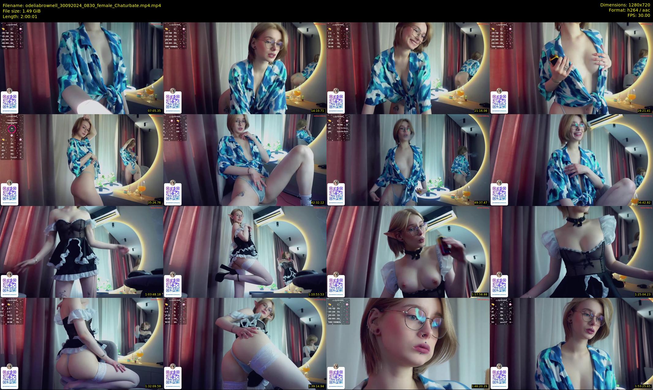 odeliabrownell — 121 minute Chaturbate female cam show recording, 720p, Sep 30, 2024