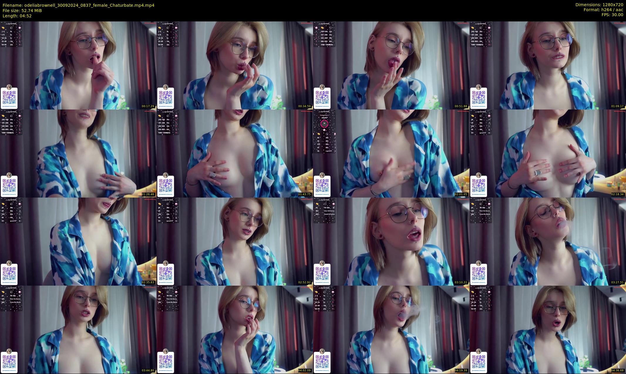 odeliabrownell — 5 minute Chaturbate female cam show recording, 720p, Sep 30, 2024