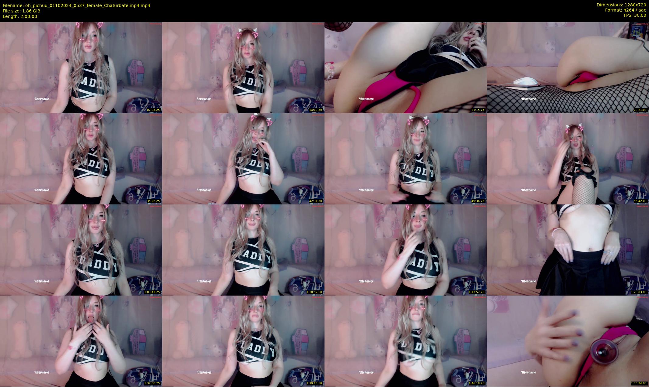 oh_pichuu — 120 minute Chaturbate female cam show recording, 720p, Oct 1, 2024