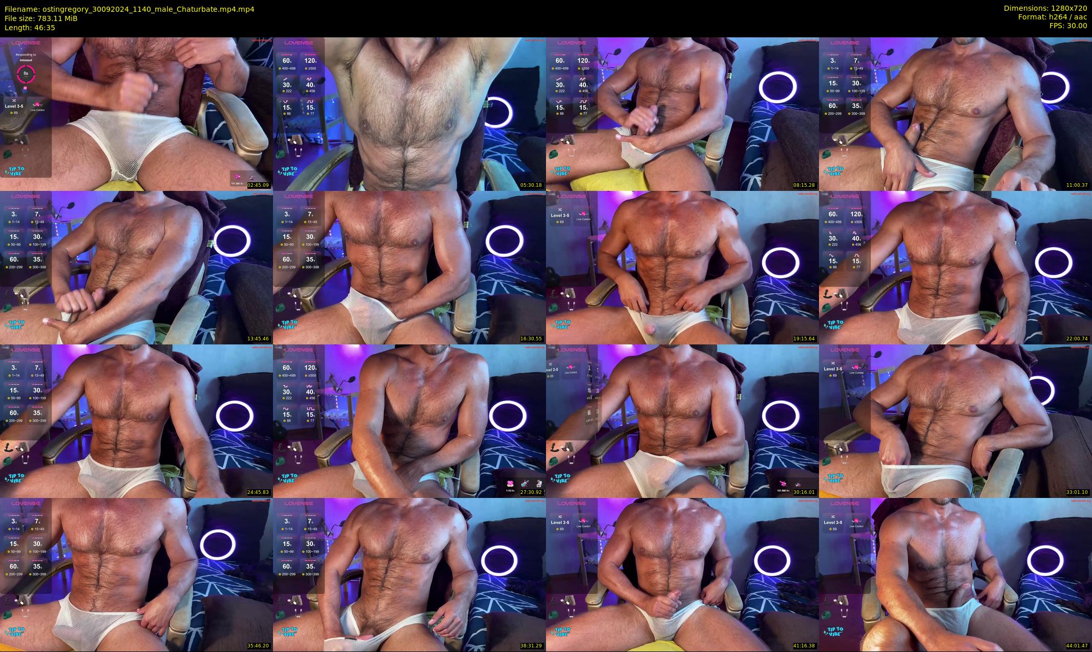 ostingregory — 47 minute Chaturbate male cam show recording, 720p, Sep 30, 2024