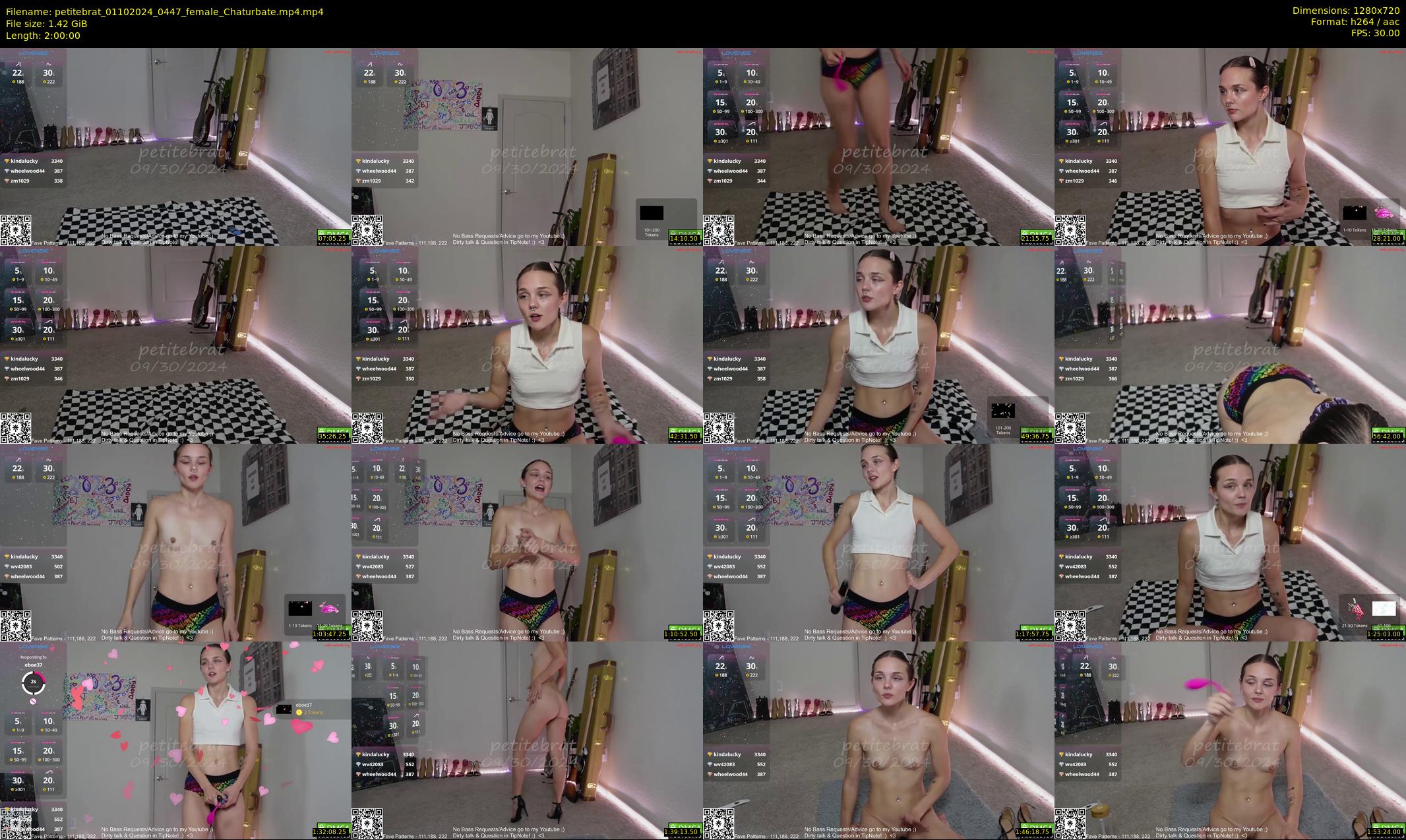 petitebrat — 120 minute Chaturbate female cam show recording, 720p, Oct 1, 2024