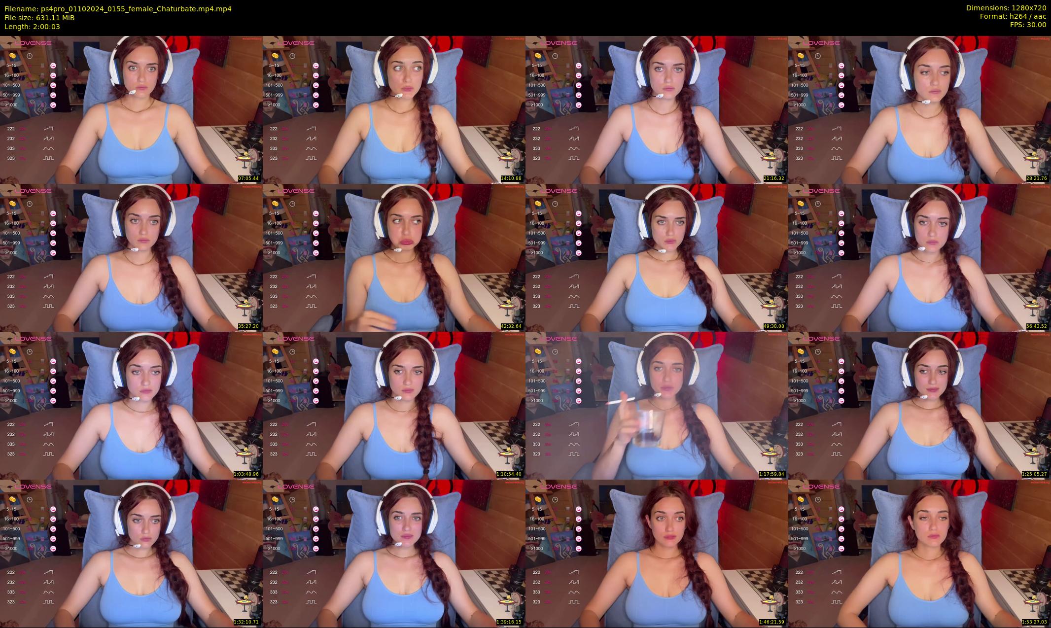 ps4pro — 121 minute Chaturbate female cam show recording, 720p, Oct 1, 2024